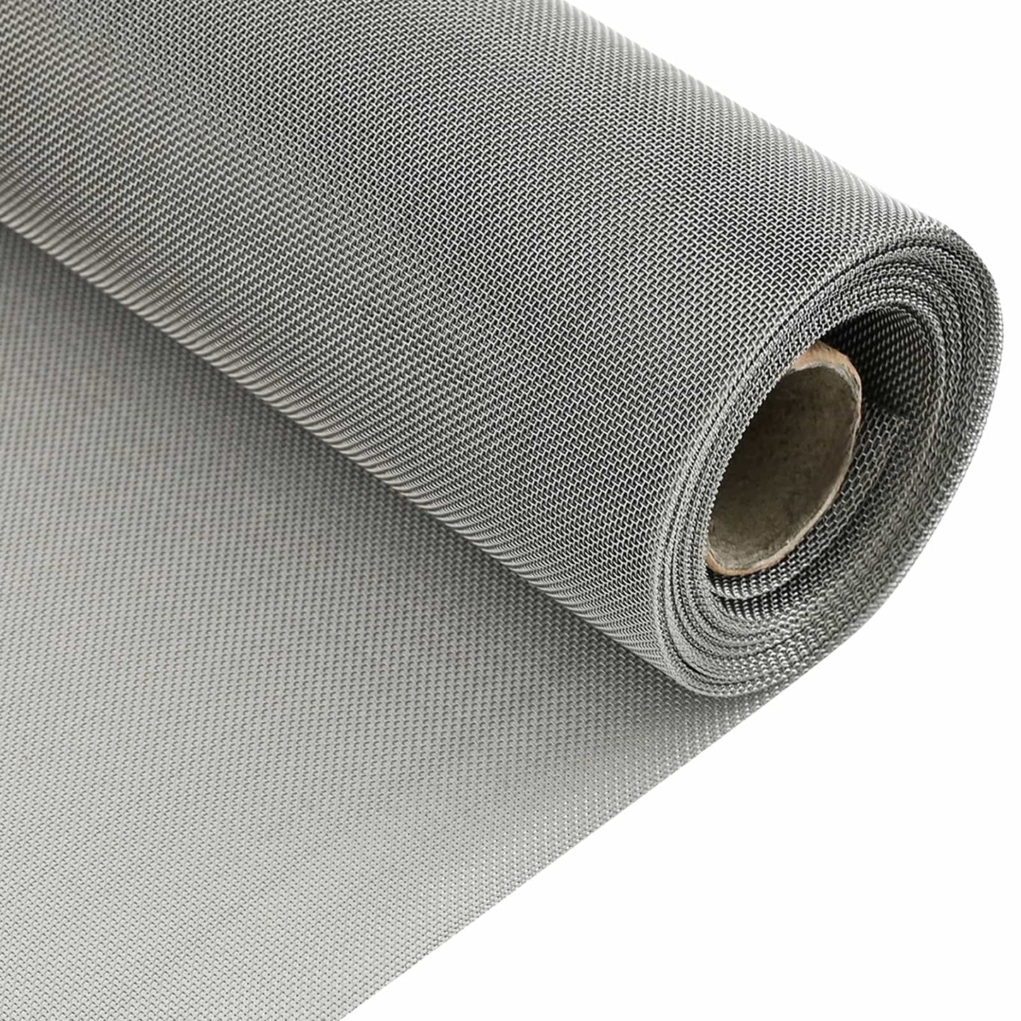 vidaXL Πλέγμα Οθόνης 60 x 1000 cm 30 Mesh Ανοξείδωτο Ατσάλι 201 Ασημί