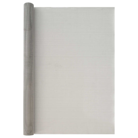 vidaXL Πλέγμα Οθόνης 100 x 2000 cm 30 Mesh Ανοξείδωτο Ατσάλι 201 Ασημί
