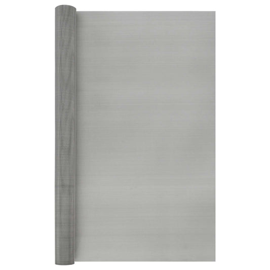 vidaXL Πλέγμα Οθόνης 80 x 2000 cm 60 Mesh Ανοξείδωτο Ατσάλι 201 Ασημί