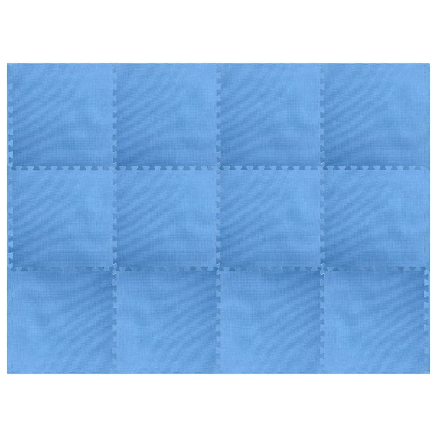 vidaXL Στρώματα Γυμναστικής Παζλ 12 pcs Μπλε 4,32 τ.μ. Φελιζόλ EVA