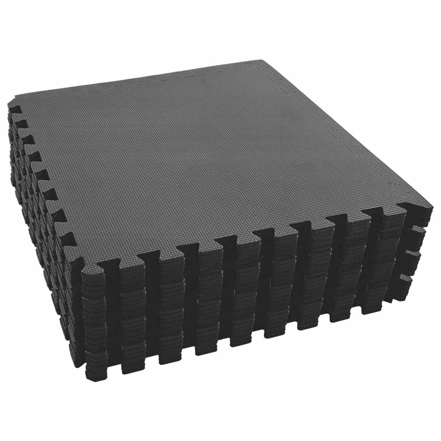 vidaXL Χαλάκι για Πισίνα 24 pcs Μαύρο 8,64 τ.μ. Φελιζόλ EVA