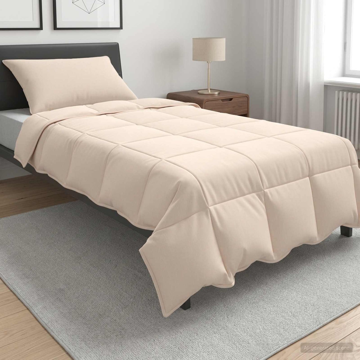 vidaXL Σετ Παπλωμάτων 2 τμχ. 155 x 200 εκ. Όλες οι εποχές Ίνα Καπόκ