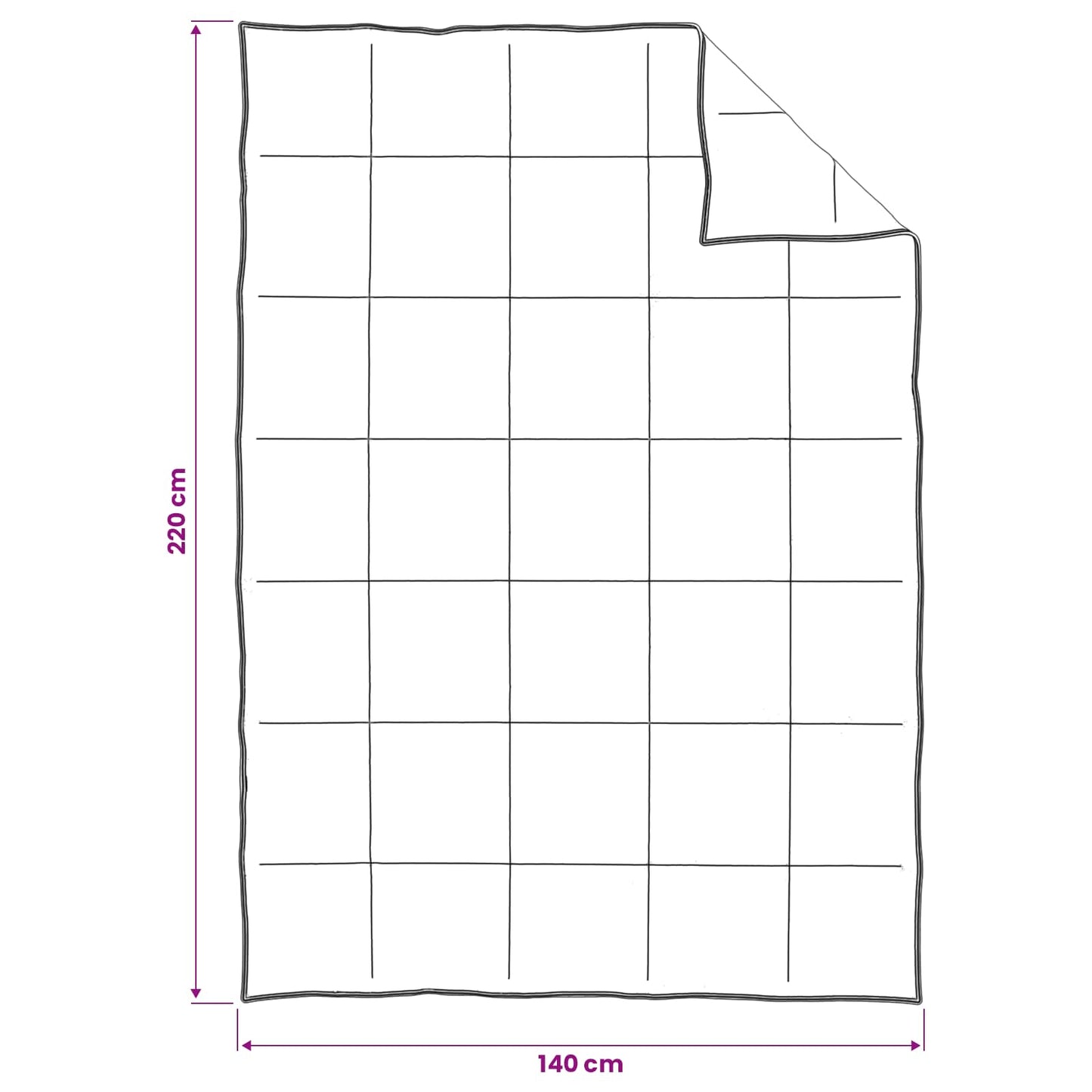 vidaXL Σετ Παπλωμάτων 2 τμχ. 140 x 220 cm Όλες οι εποχές Ίνα Καπόκ
