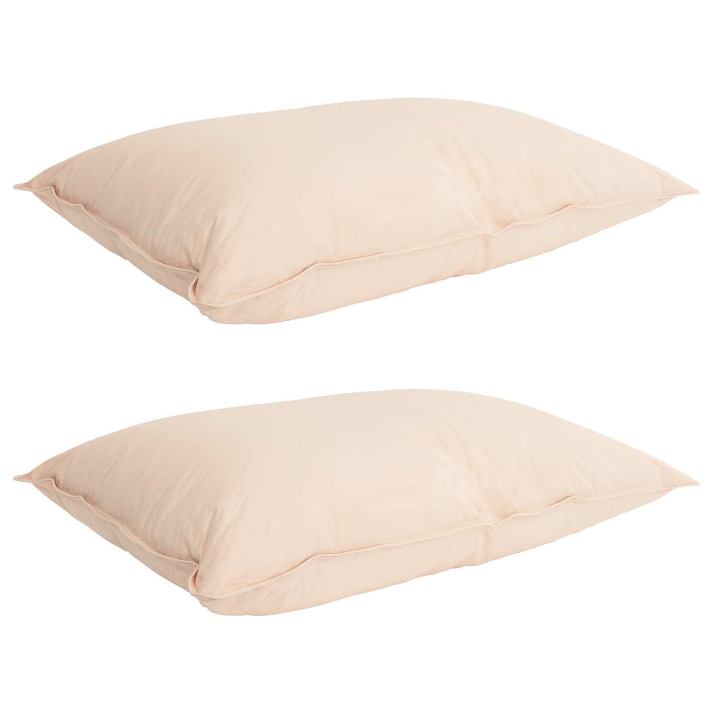 vidaXL Σετ Παπλωμάτων 2 τμχ. 155 x 220 cm 250 gsm Φυσικός Καπόκ Μπεζ