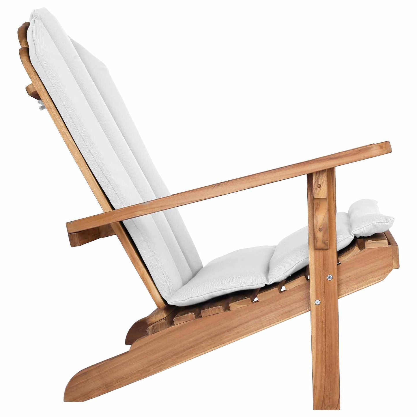 vidaXL Κήπος Πολυθρόνα Adirondack Φυσικό Στερεό Ξύλο Τίκ