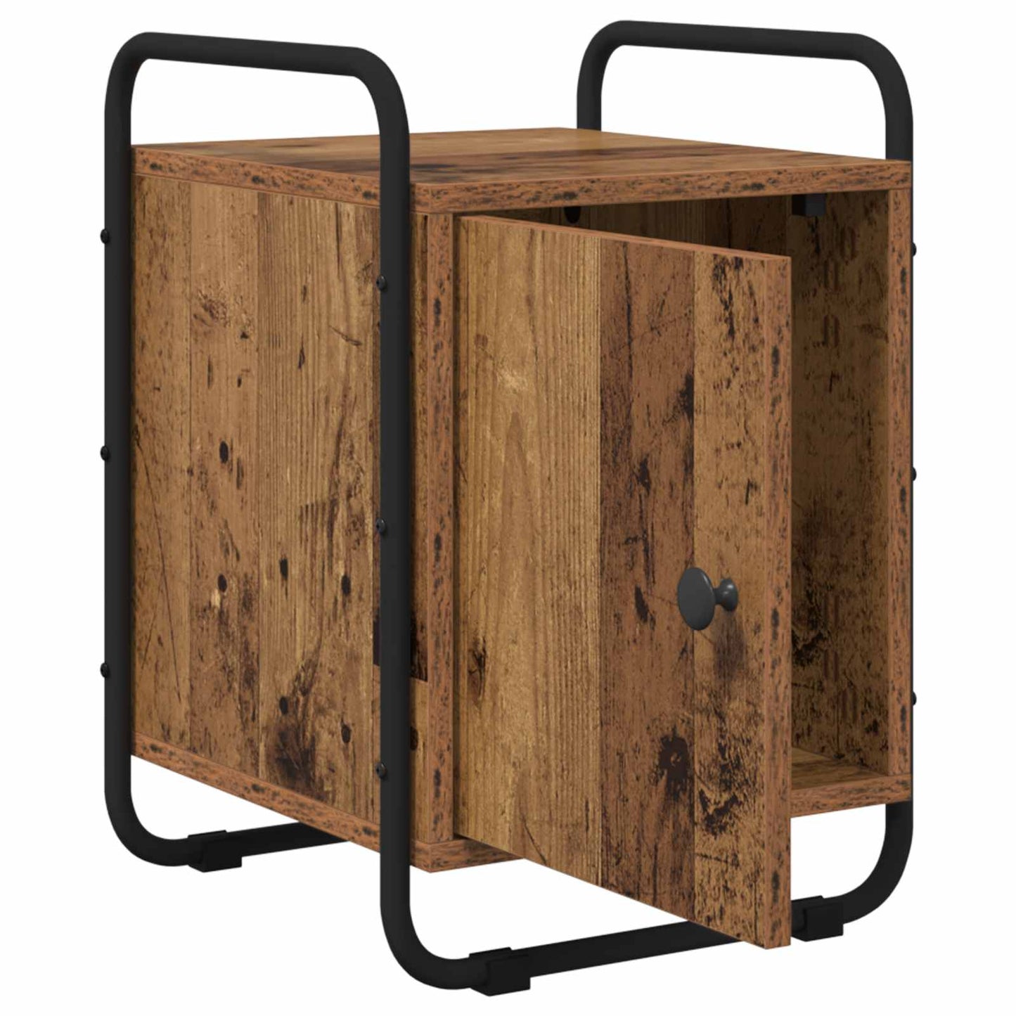 vidaXL Κομοδίνο 2 τμχ. Παλαιωμένο ξύλο Επεξεργασμένο Ξύλο