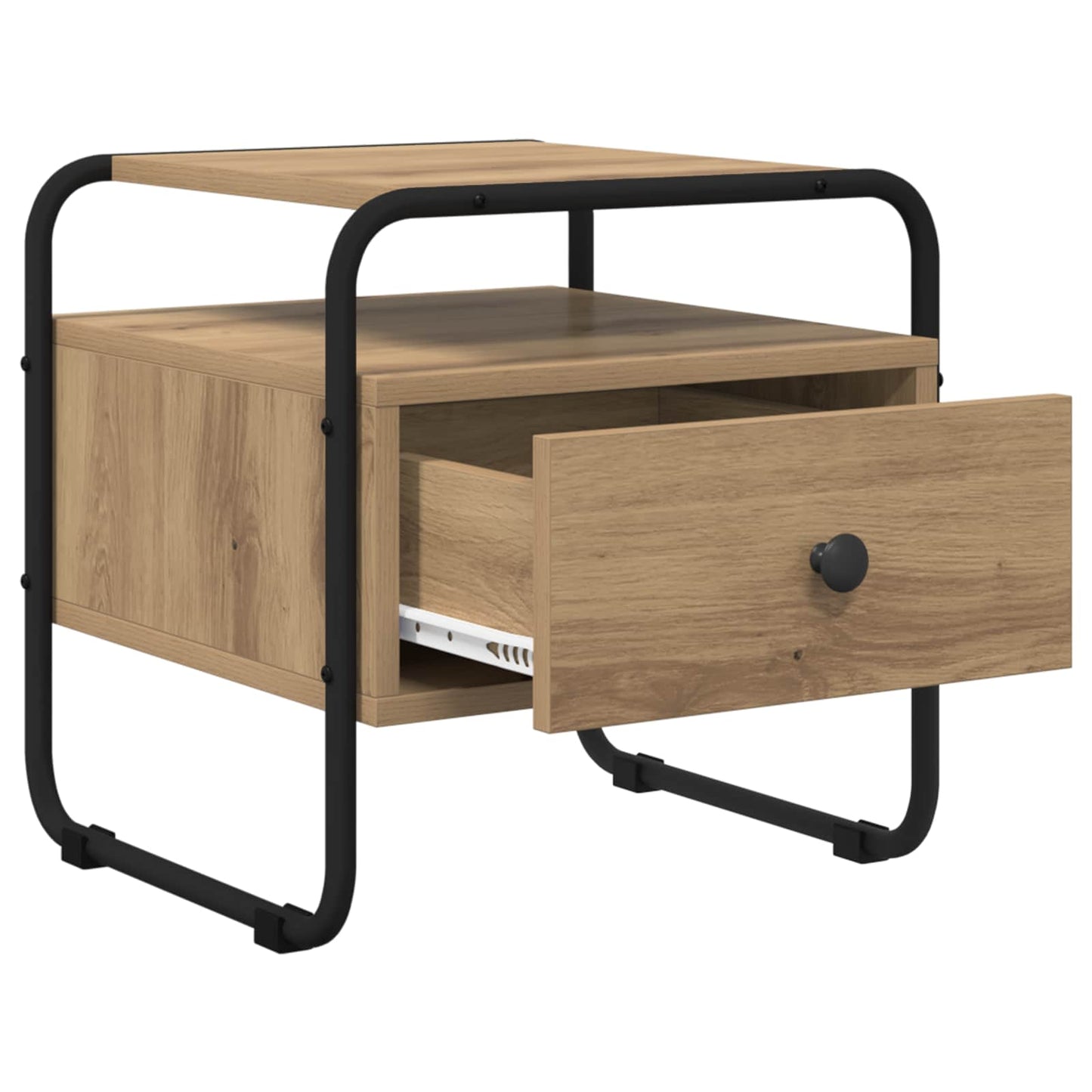 vidaXL Κομοδίνο Artisan Δρυς 40 x 39,5 x 40 εκ Επεξεργασμένο Ξύλο