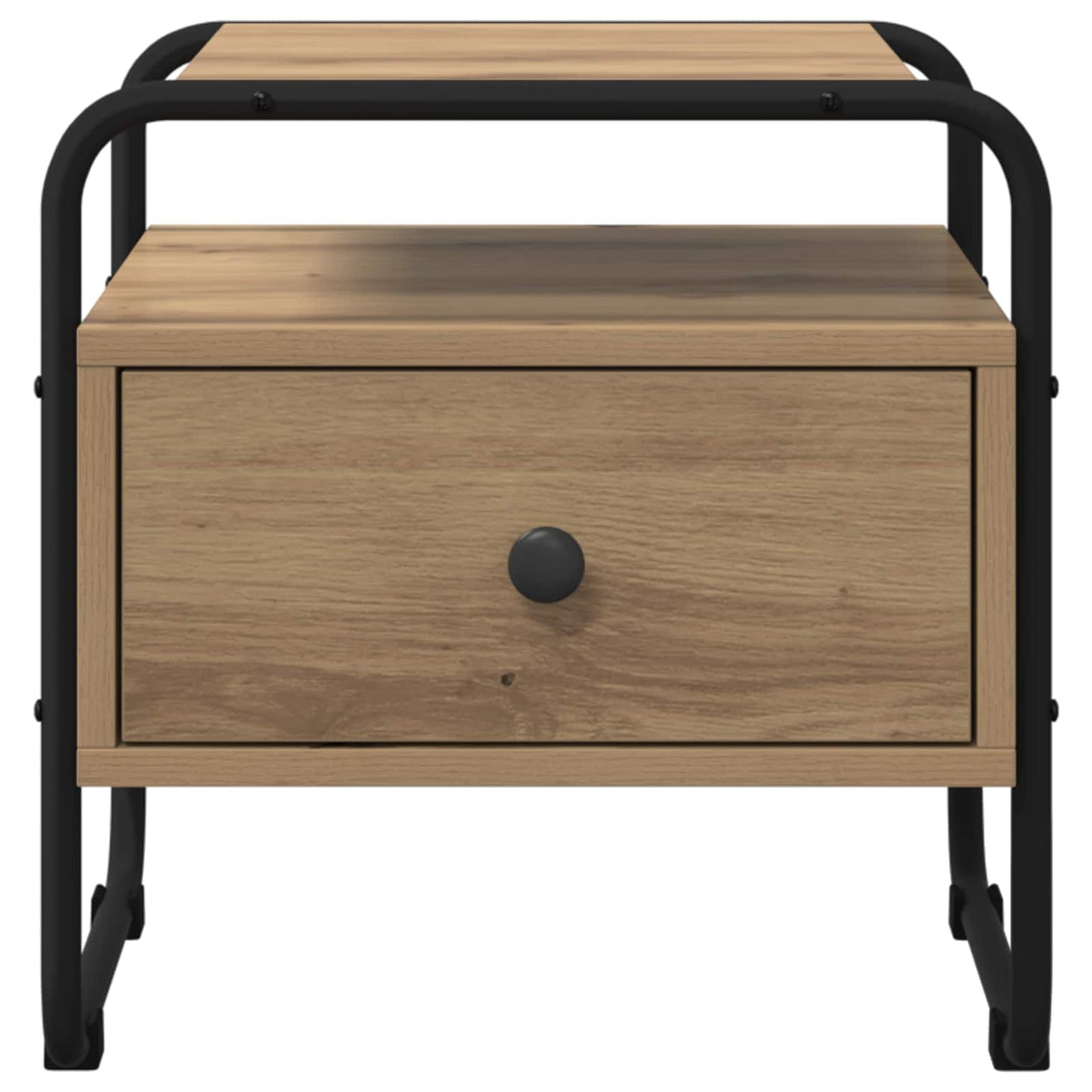 vidaXL Κομοδίνο Artisan Δρυς 40 x 39,5 x 40 εκ Επεξεργασμένο Ξύλο