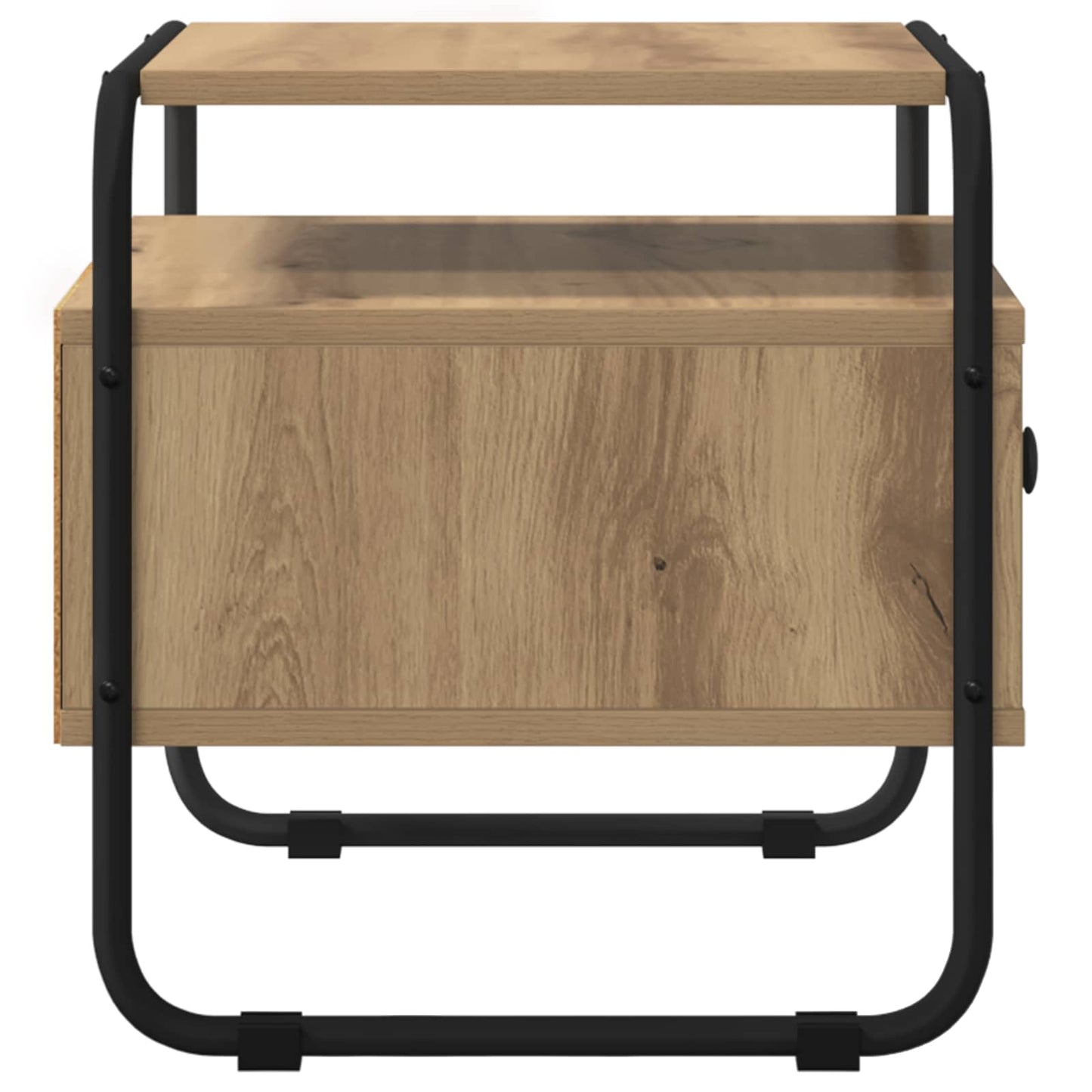 vidaXL Κομοδίνο Artisan Δρυς 40 x 39,5 x 40 εκ Επεξεργασμένο Ξύλο
