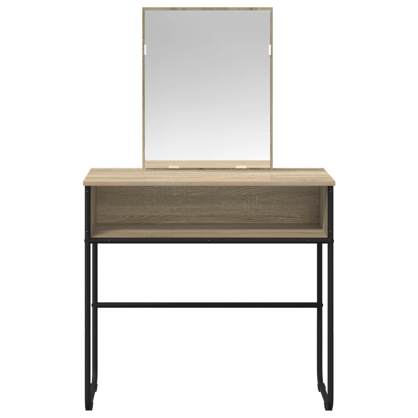 vidaXL Τραπέζι περιποίησης με ράφι Sonoma Δρυς 81 x 40 x 131 εκ