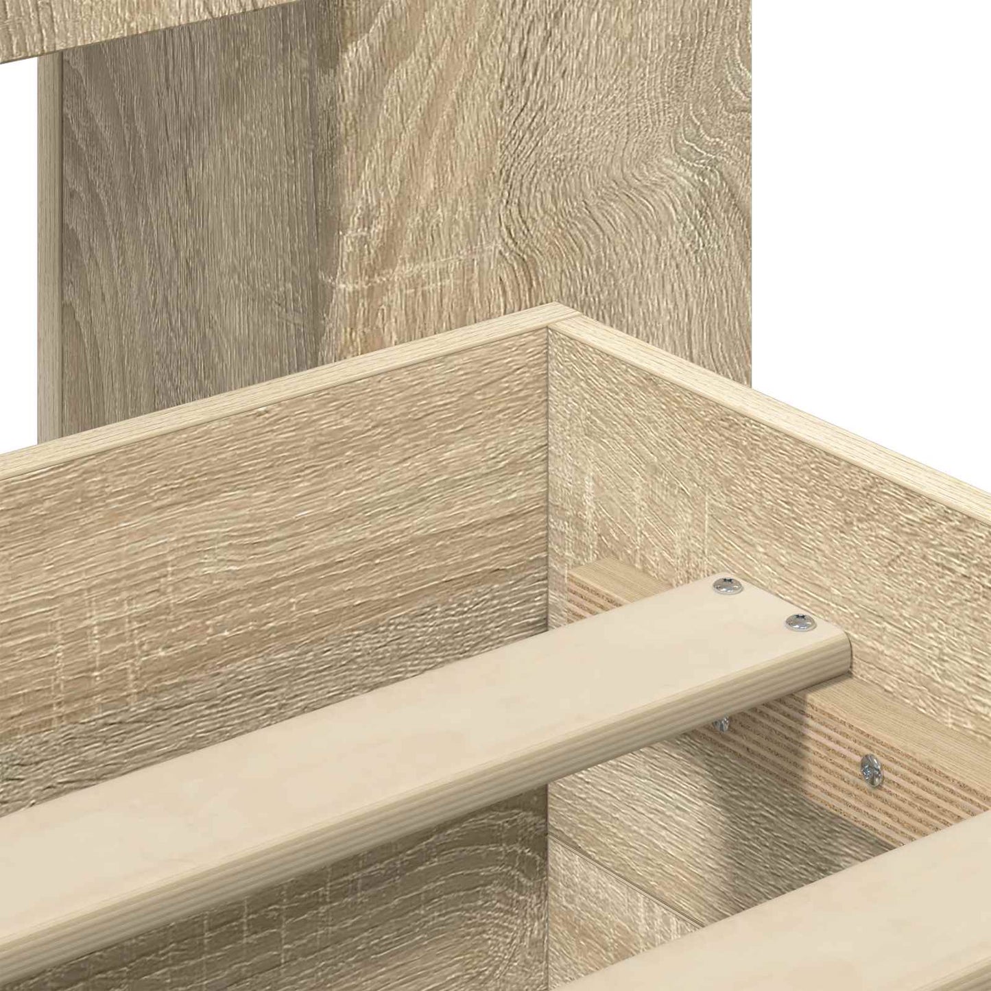 vidaXL Σκελετός κρεβατιού με αποθήκευση Sonoma Δρυς 150 x 200 cm