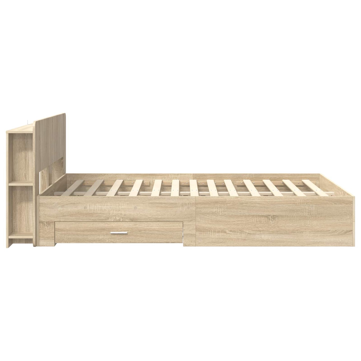 vidaXL Σκελετός κρεβατιού με αποθήκευση Sonoma Δρυς 150 x 200 cm