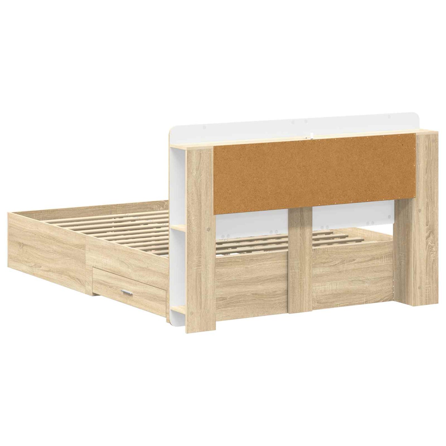 vidaXL Σκελετός κρεβατιού με αποθήκευση Sonoma Δρυς 150 x 200 cm