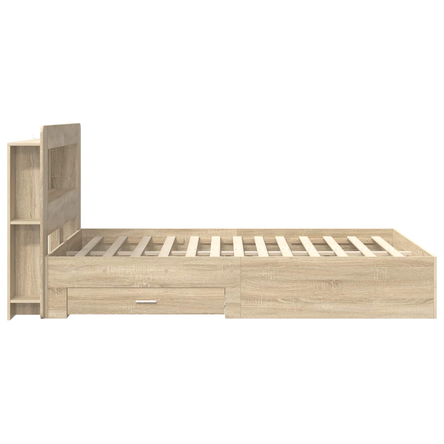 vidaXL Σκελετός κρεβατιού με αποθήκευση Sonoma Δρυς 150 x 200 cm