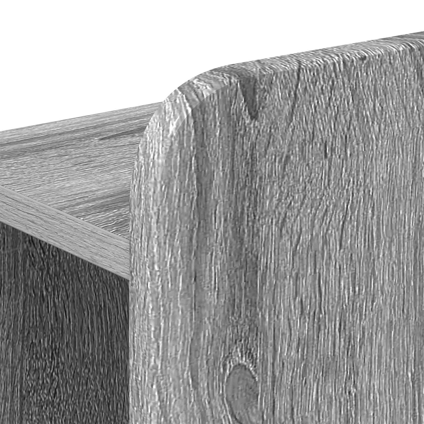 vidaXL Σκελετός κρεβατιού με αποθήκευση Γκρι Sonoma 80 x 200 cm