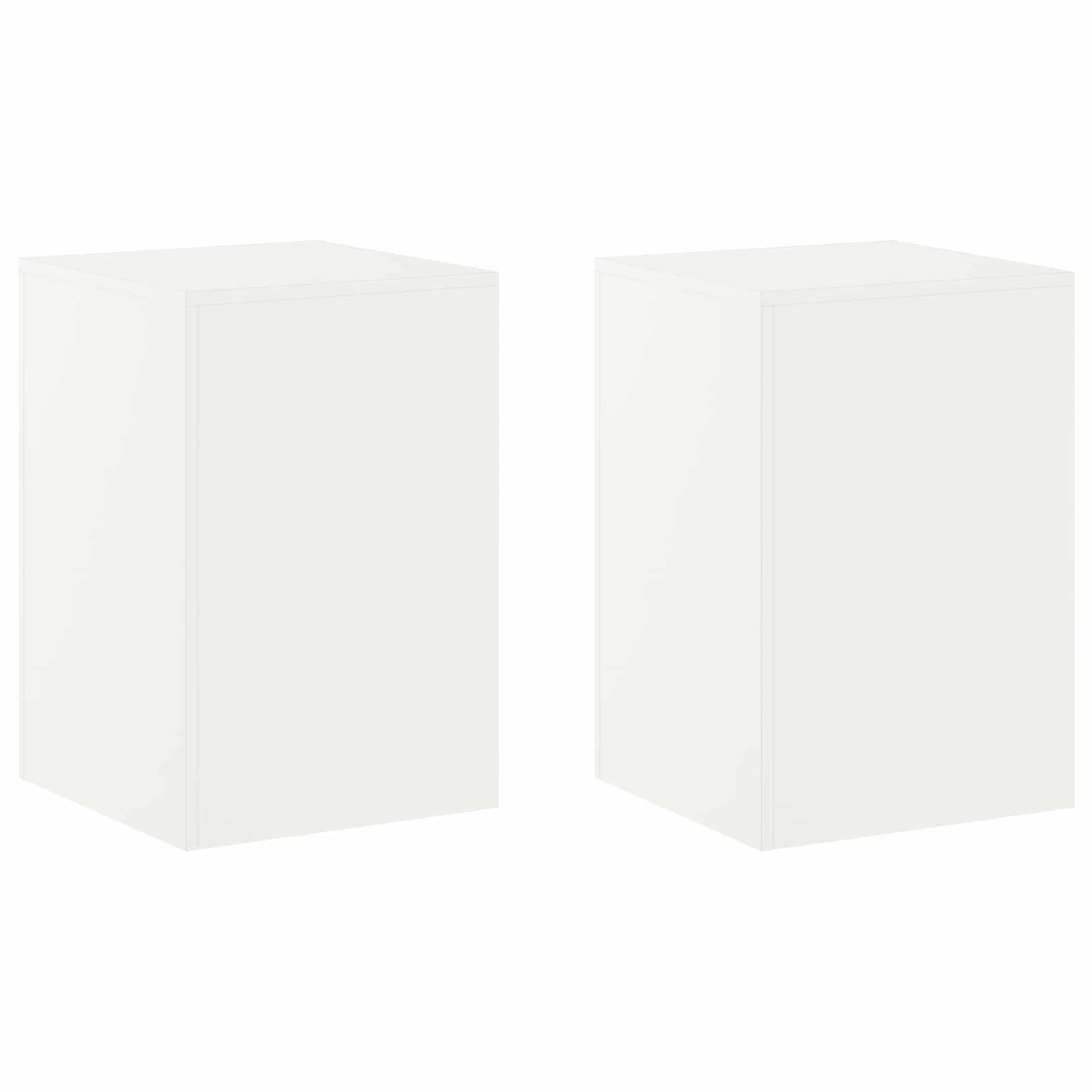 vidaXL Βάση φυτών 2 pcs Λευκό 40 x 40 x 60 cm Ατσάλι