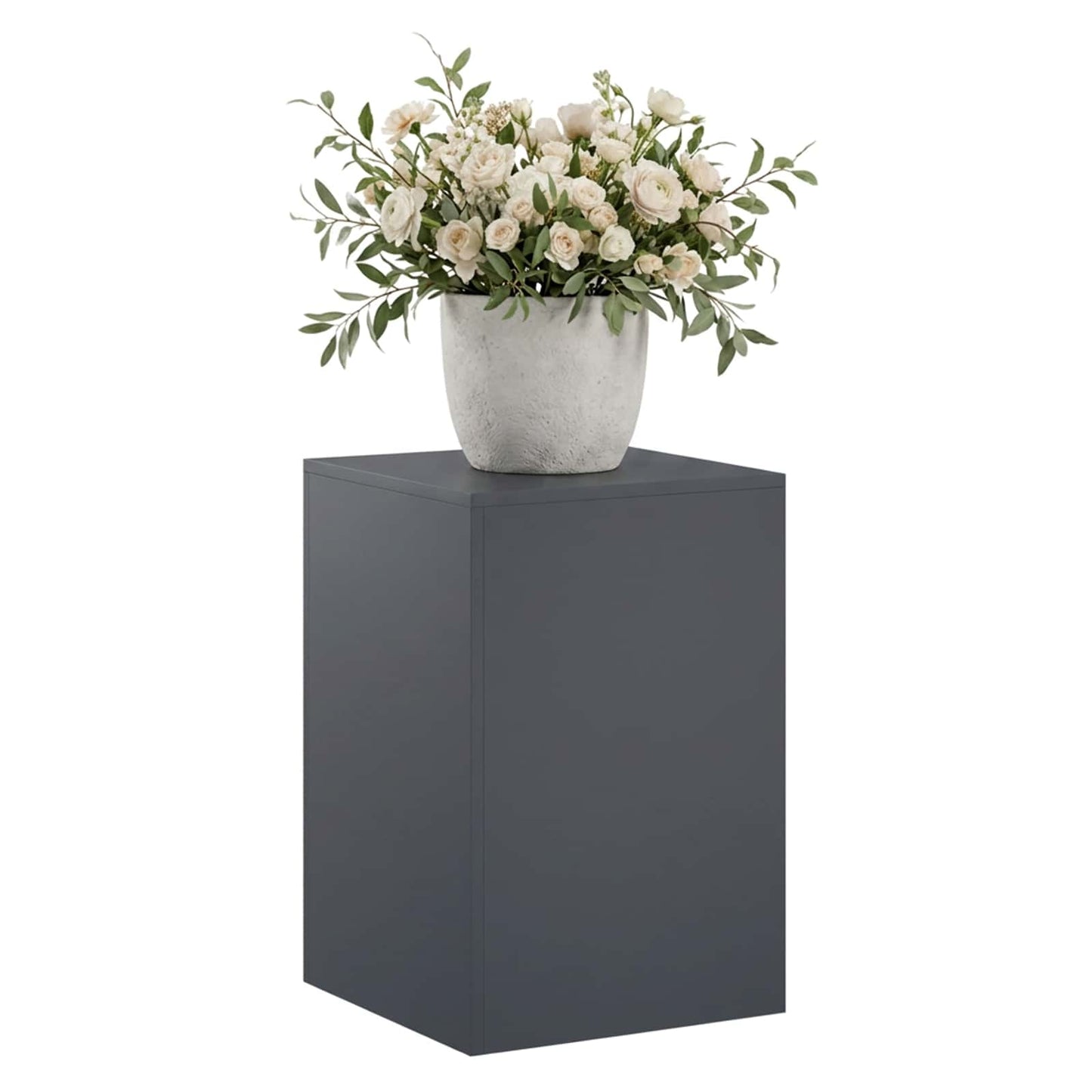vidaXL Βάση φυτών Ανθρακί 40 x 40 x 60 cm Ανοξείδωτο Ατσάλι