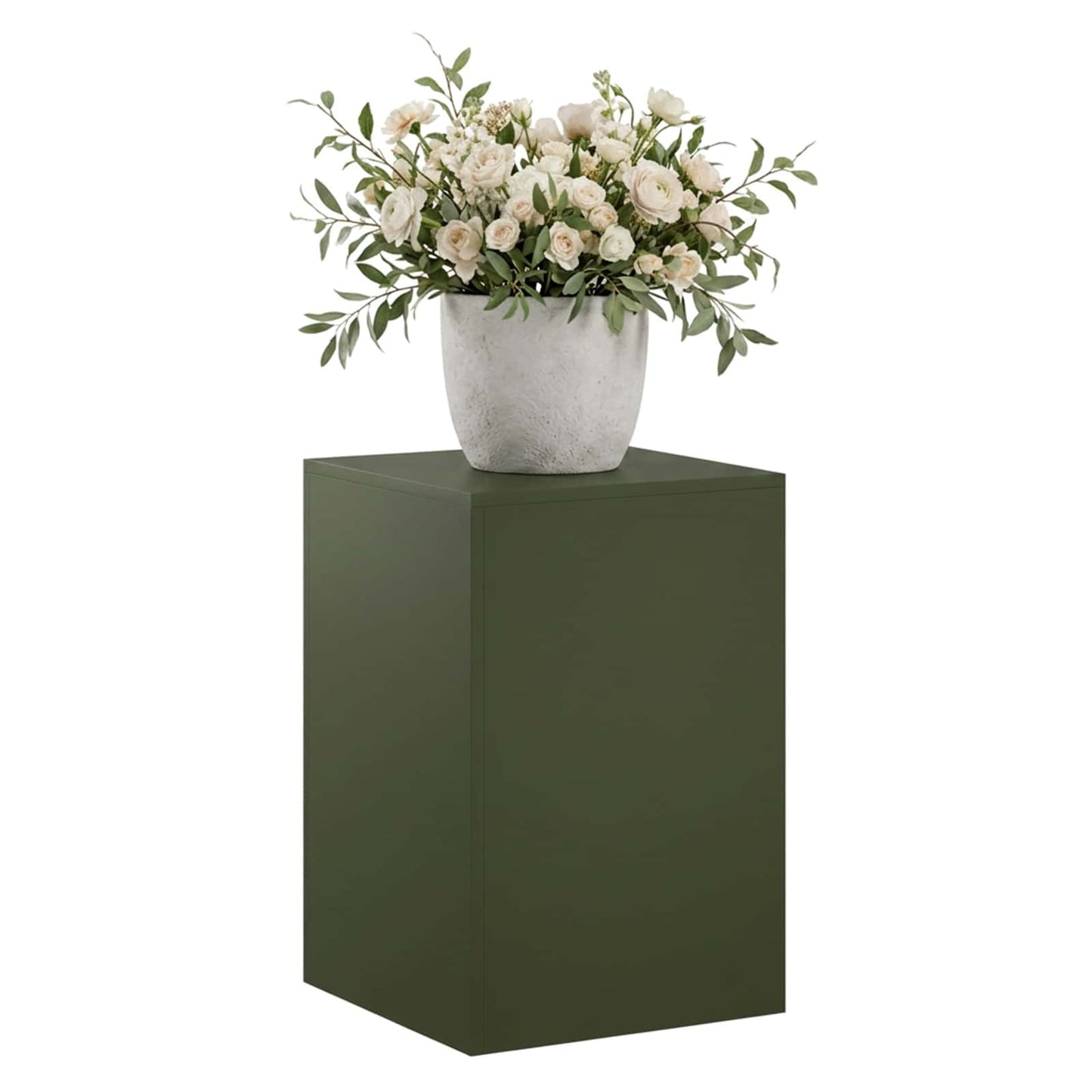 vidaXL Βάση φυτών Λαδί 40 x 40 x 60 cm Ατσάλι Σκληρυθέν στον Αέρα