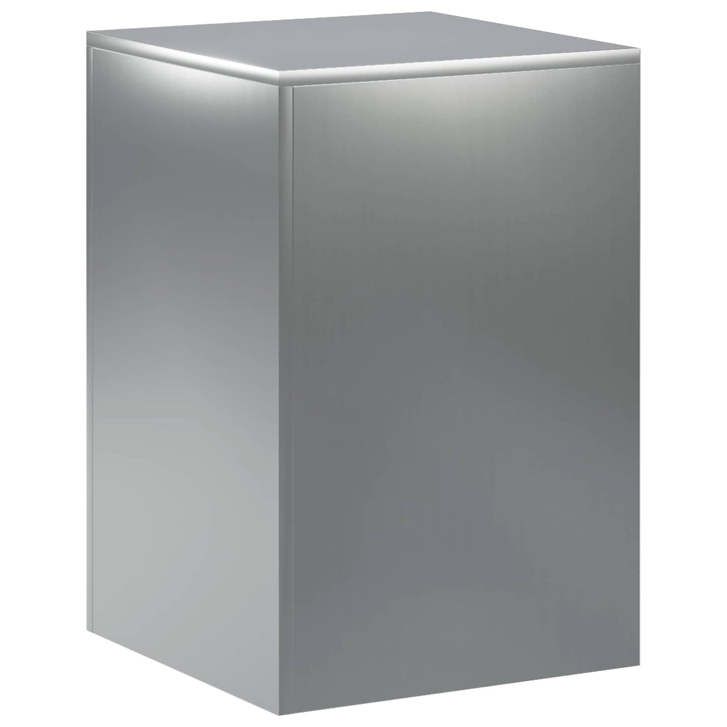 vidaXL Βάση φυτών Ασημί 40 x 40 x 60 cm Ατσάλι