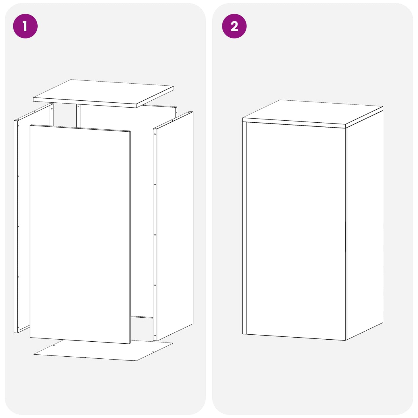 vidaXL Βάση φυτών Λευκό 40 x 40 x 80 cm Ατσάλι