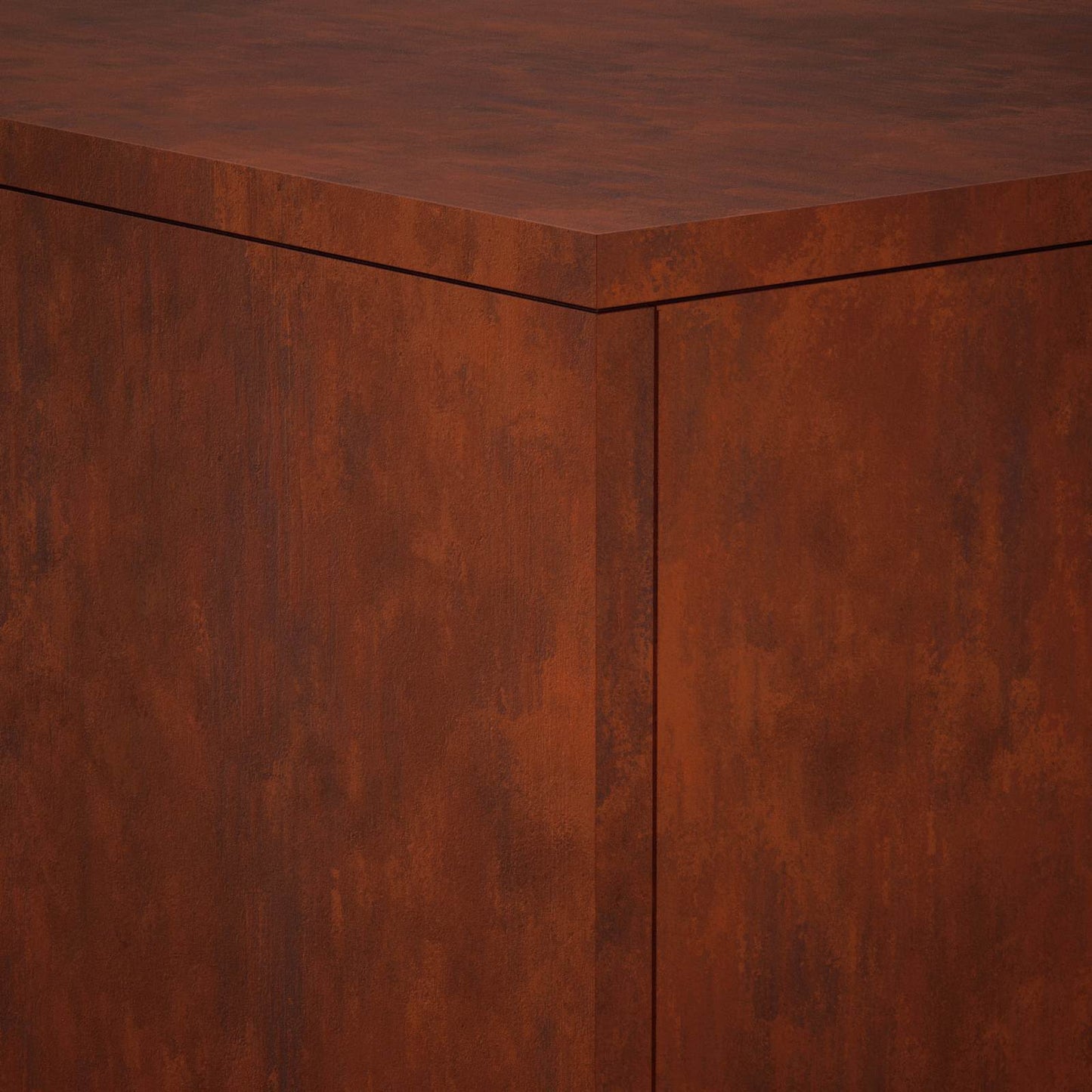 vidaXL Βάση φυτών 2 pcs Σκ rusty 40 x 40 x 80 cm