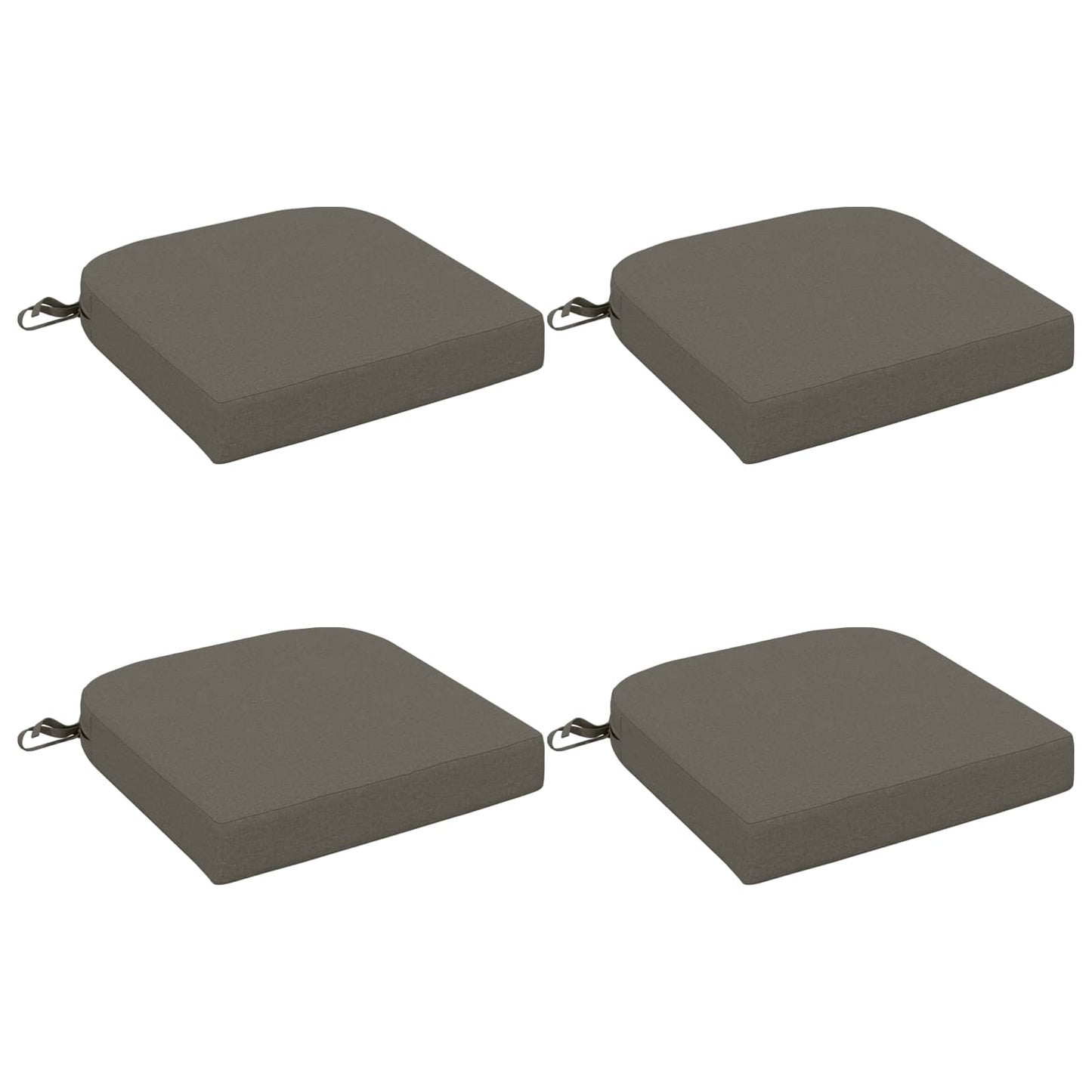 vidaXL Σετ Μαξιλαριών 4 Τεμαχίων SOEST 4 pcs 100% Πολυεστέρας Γκρι