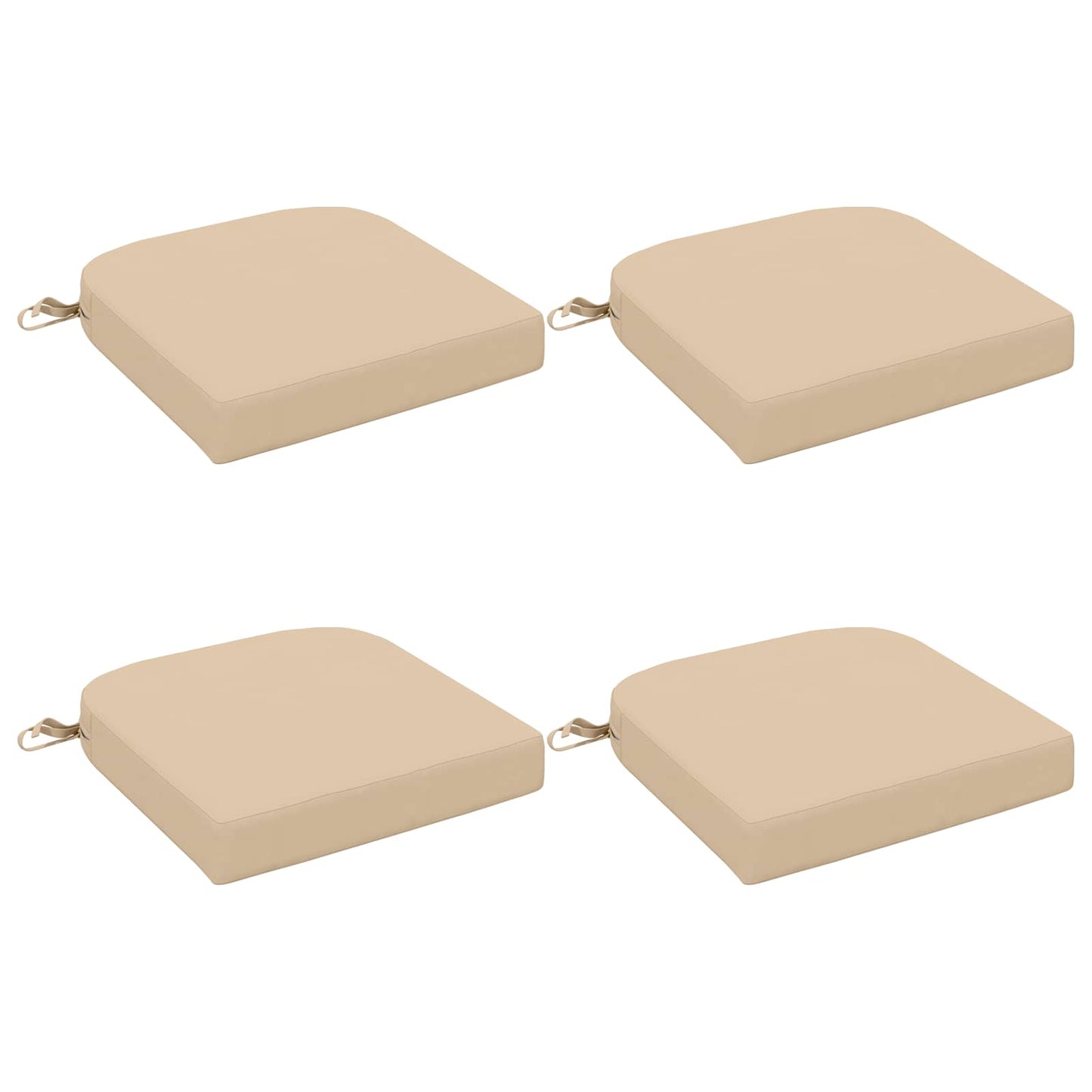vidaXL Σετ Μαξιλαριών 4 Τεμαχίων SOEST 4 pcs 100% Πολυεστέρας Κρεμ