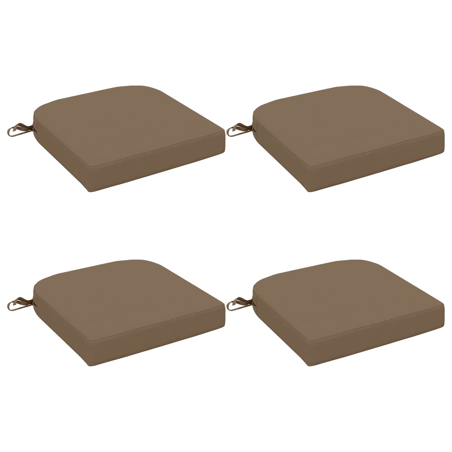 vidaXL Σετ Μαξιλαριών 4 Τεμαχίων SOEST 4 pcs 100% Πολυεστέρας Taupe