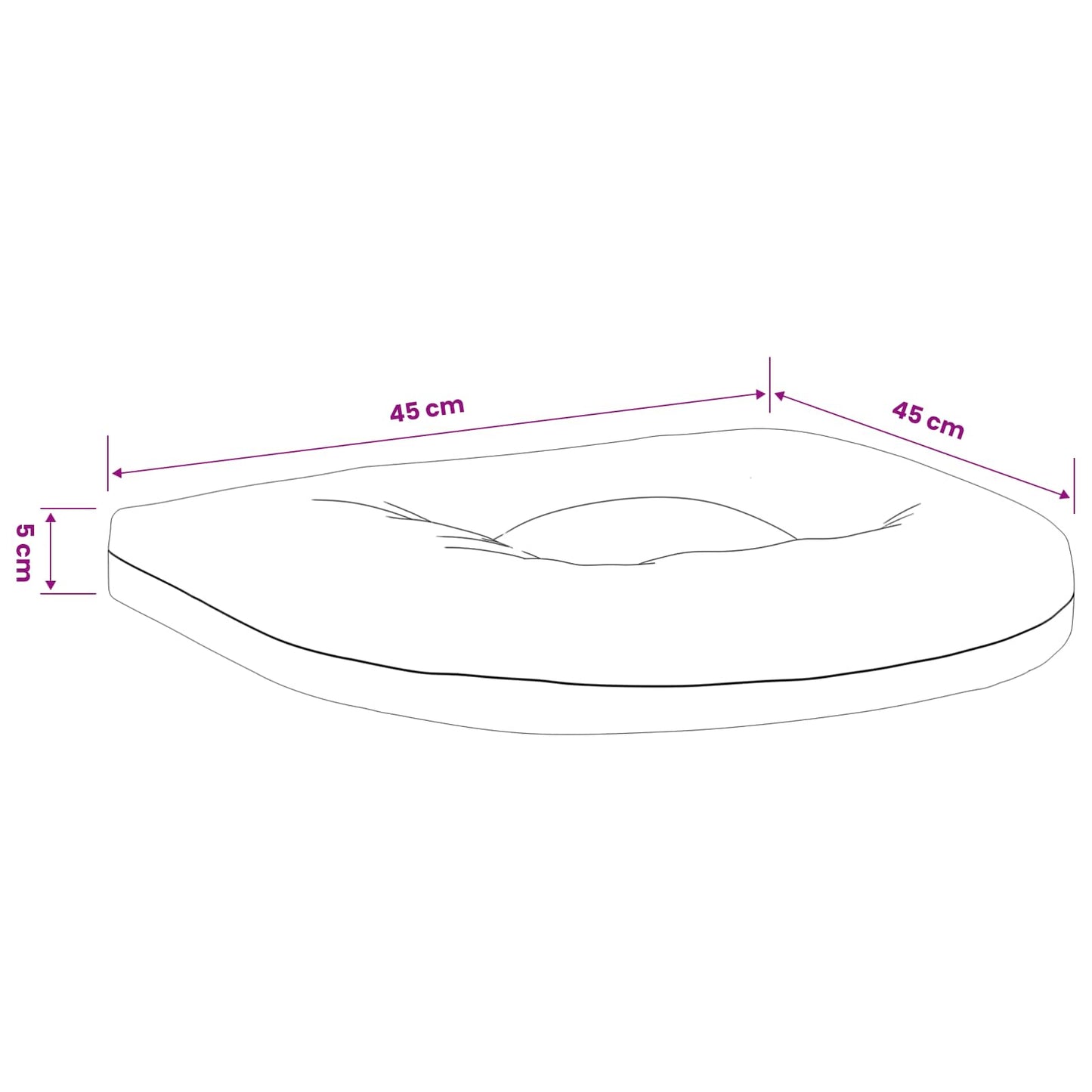 vidaXL Μαξιλάρια καθιστικού 4 κομματιών 4 τμχ. 100% Πολυεστέρας