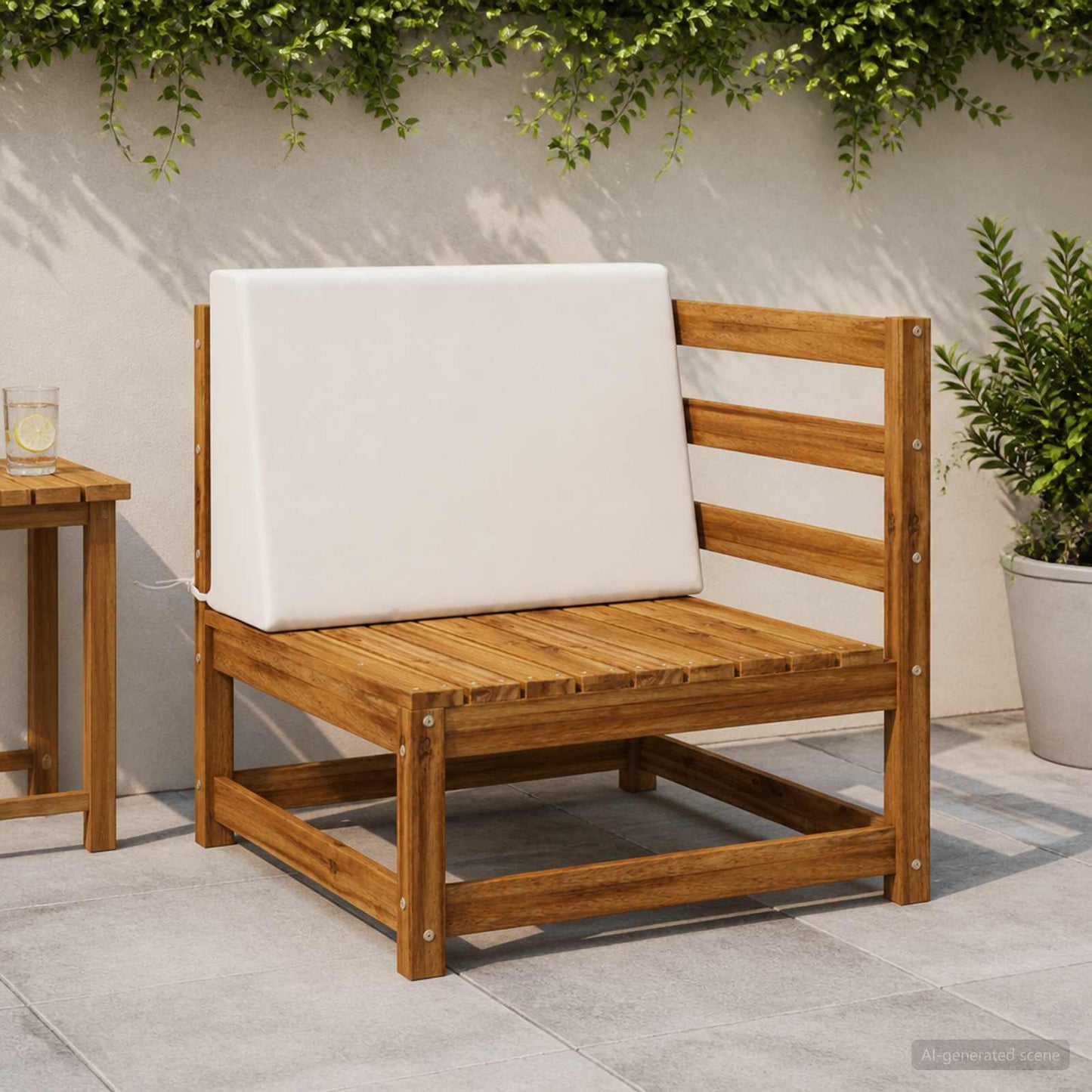 vidaXL Μαξιλάρι πλάτης SOEST 100% Πολυεστέρας Λευκό 60 x 20 x 40 cm