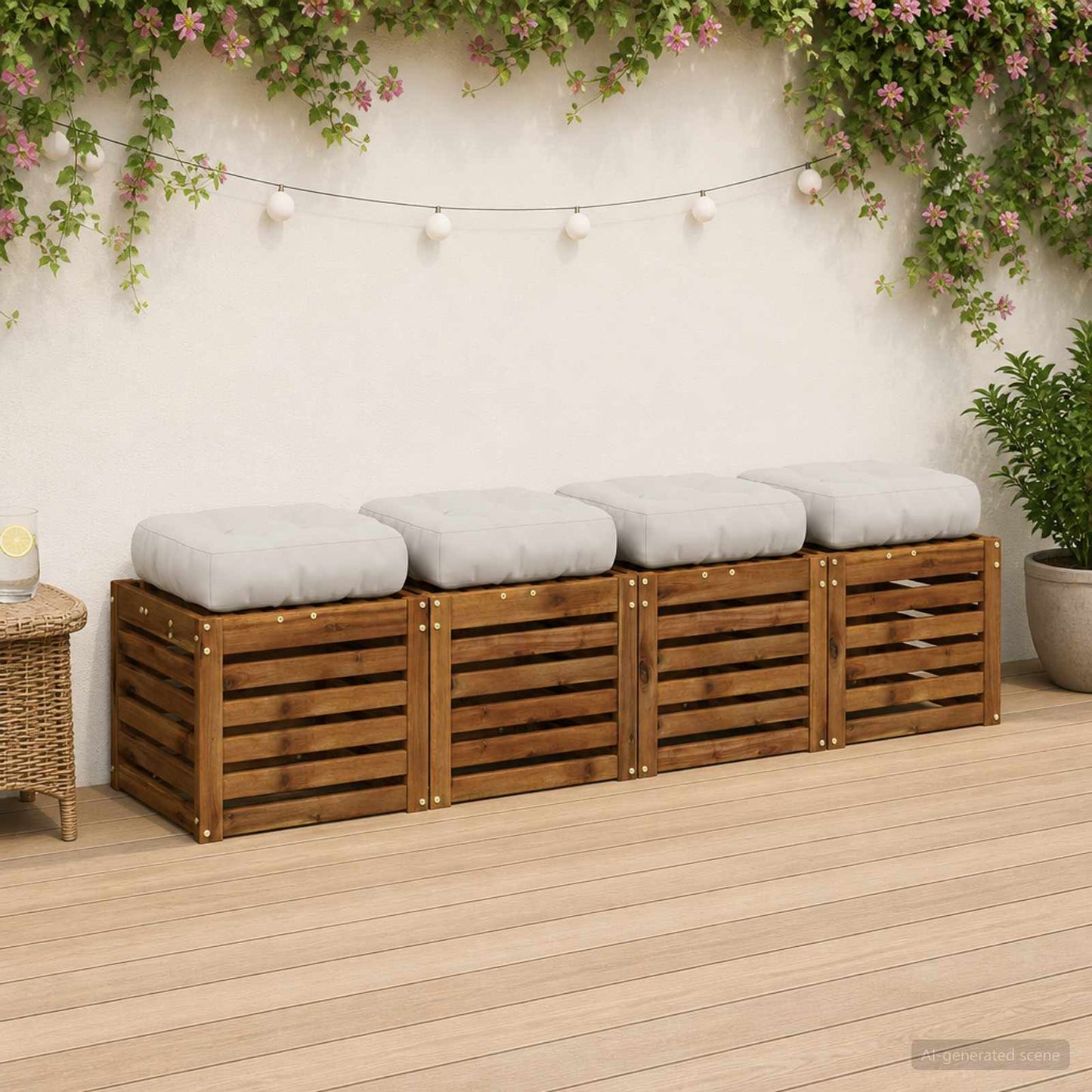 vidaXL Μαξιλάρια καθιστικού 4 κομματιών VIANEN 4 pcs 100% Πολυεστέρας