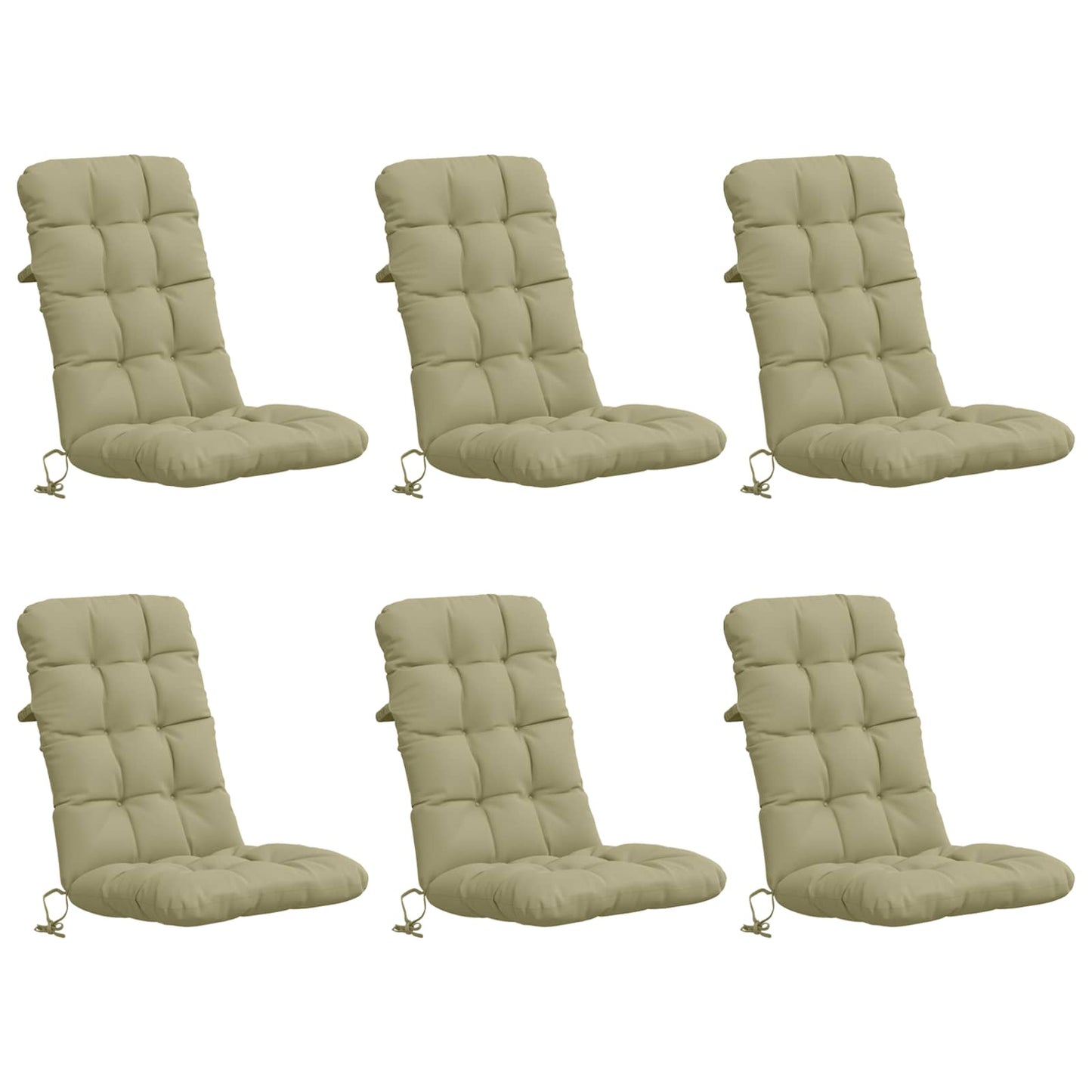 vidaXL Σέτ Μαξιλαριών Υψηλής Πλάτης 6 Τεμαχίων VIANEN 6 pcs