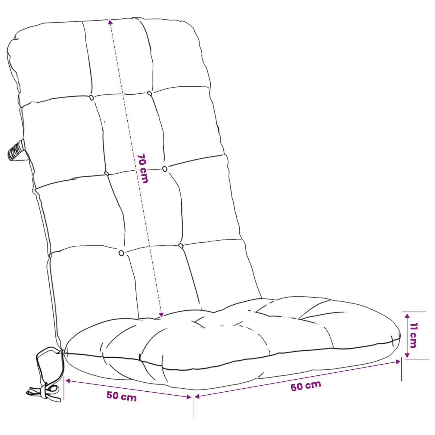 vidaXL Σέτ Μαξιλαριών Υψηλής Πλάτης 4 Τεμαχίων VIANEN 4 pcs Taupe