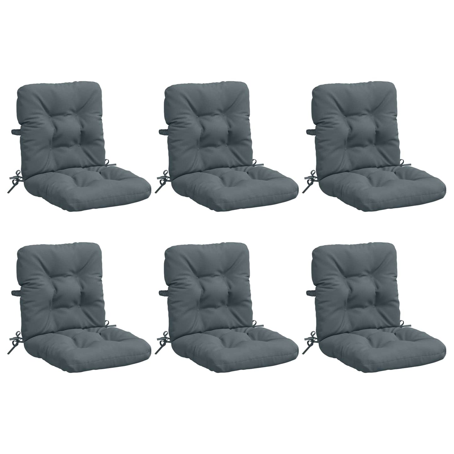 vidaXL Σέτ Μαξιλαριών Υψηλής Πλάτης 6 Τεμαχίων VIANEN 6 pcs Μπλε