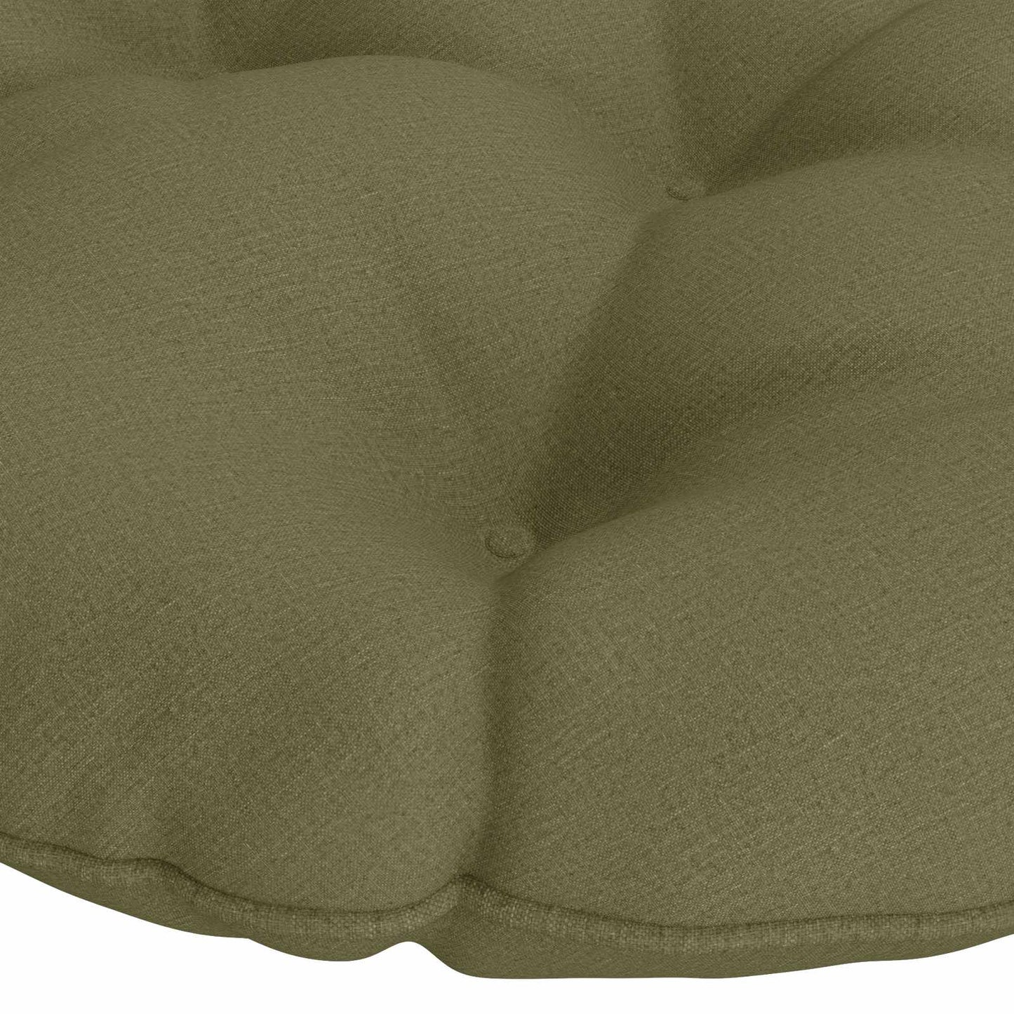 vidaXL Μαξιλάρι Papasan VIANEN 100% Πολυεστέρας Λαδί Ø 130 x 12 εκ.