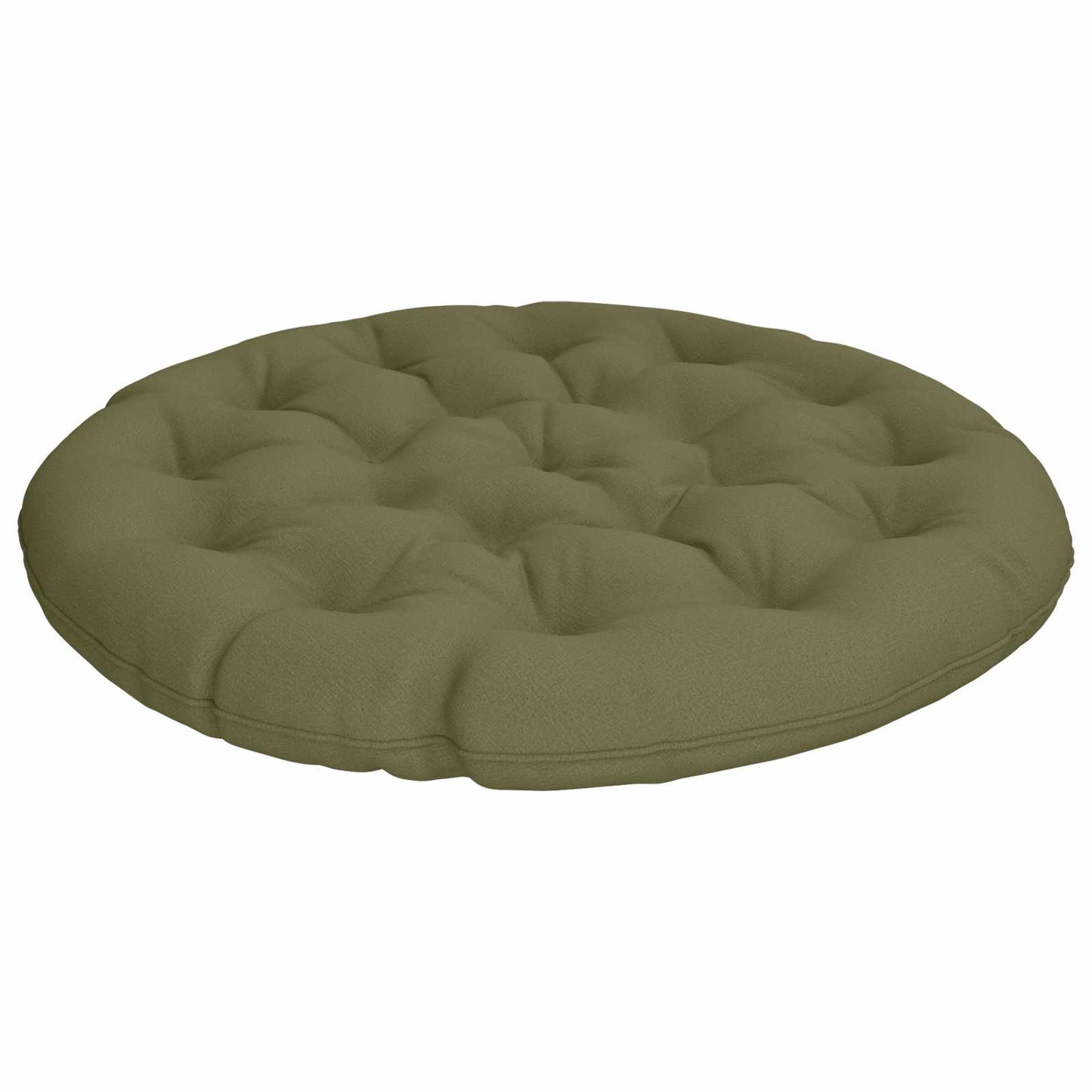 vidaXL Μαξιλάρι Papasan VIANEN 100% Πολυεστέρας Λαδί Ø 130 x 12 εκ.