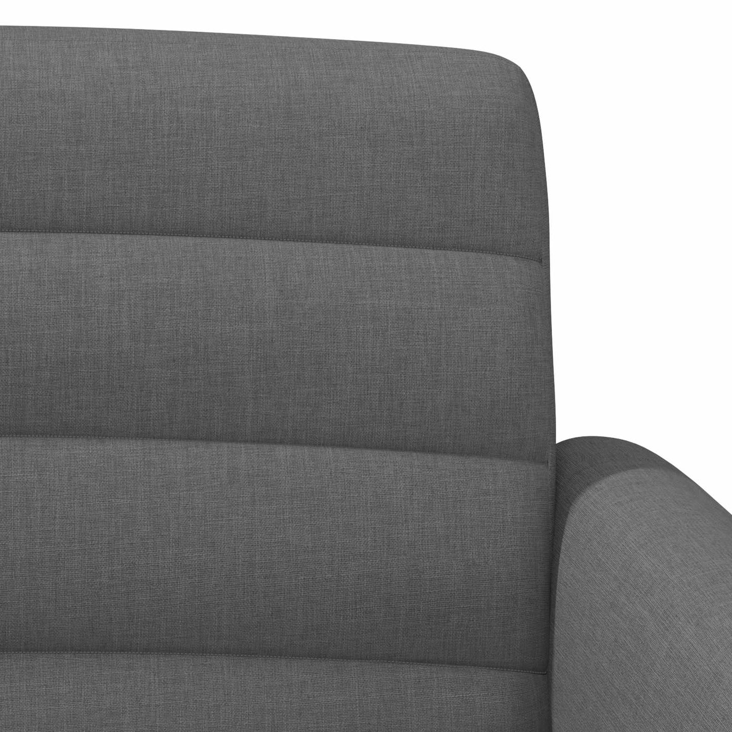 vidaXL Love seat με κουμπιά Σκούρο Γκρι 116 x 67 x 80 εκ. Ύφασμα