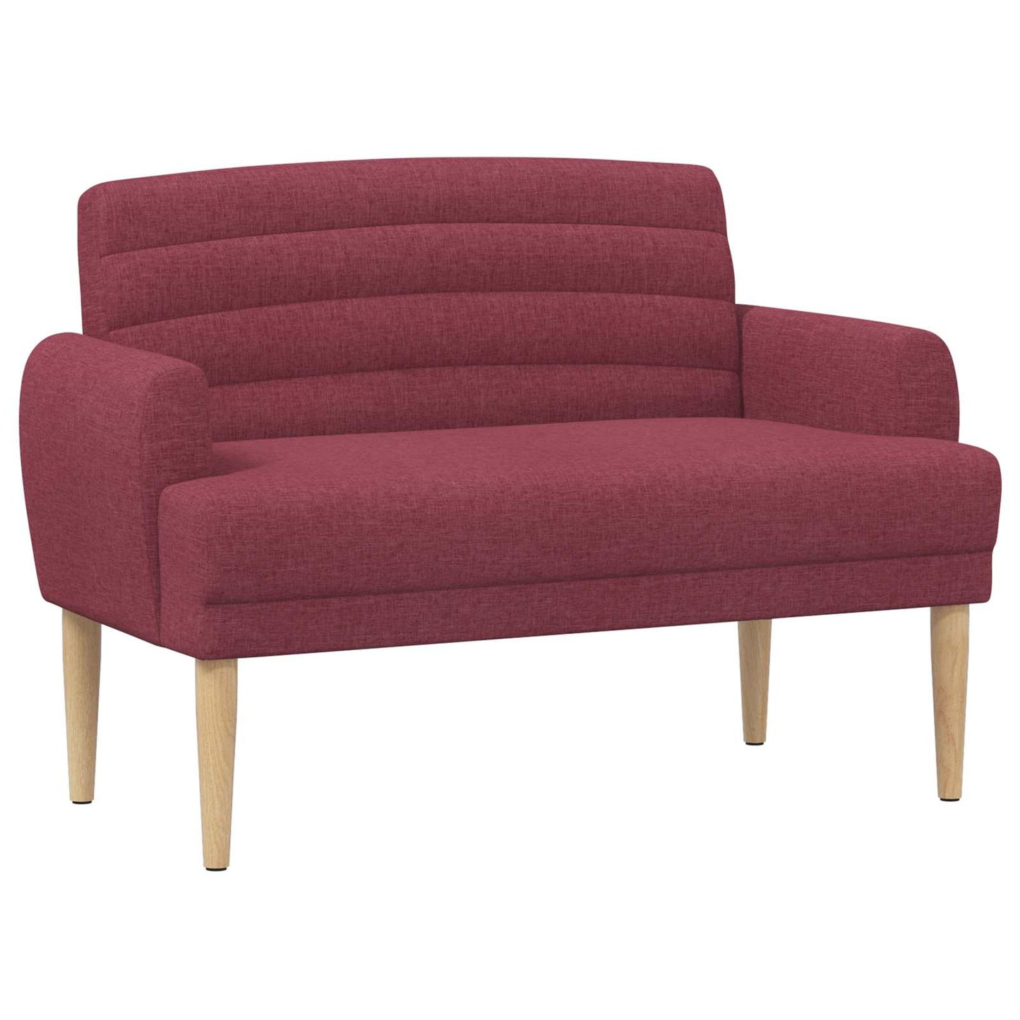vidaXL Love seat με κουμπιά Κόκκινο 116 x 67 x 80 εκ. Ύφασμα