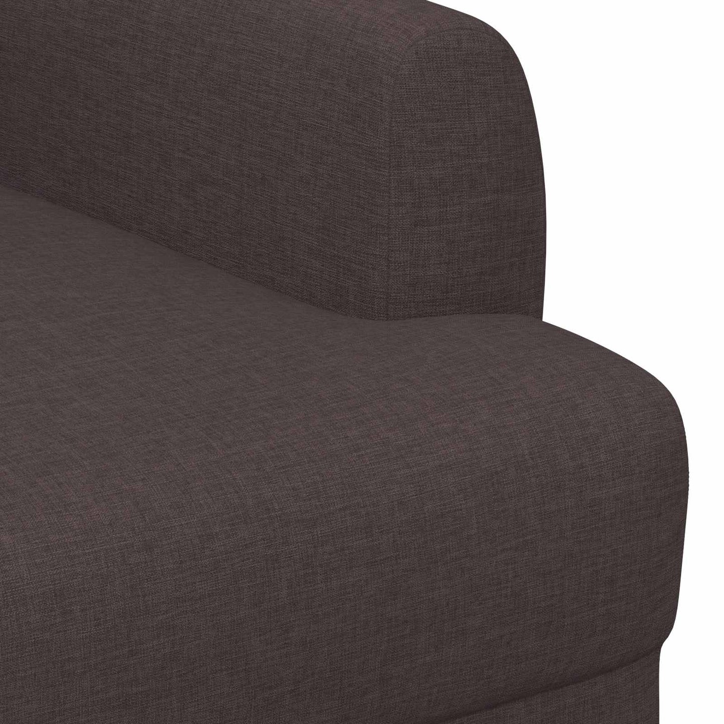 vidaXL Love seat με κουμπιά Σκούρο Καφέ 116 x 67 x 80 εκ. Ύφασμα