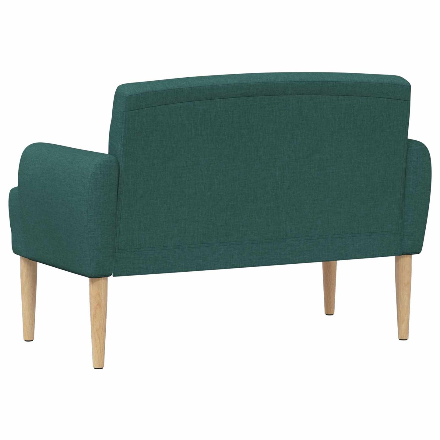vidaXL Love seat με κουμπιά Σκούρο Πράσινο 116 x 67 x 80 εκ. Ύφασμα