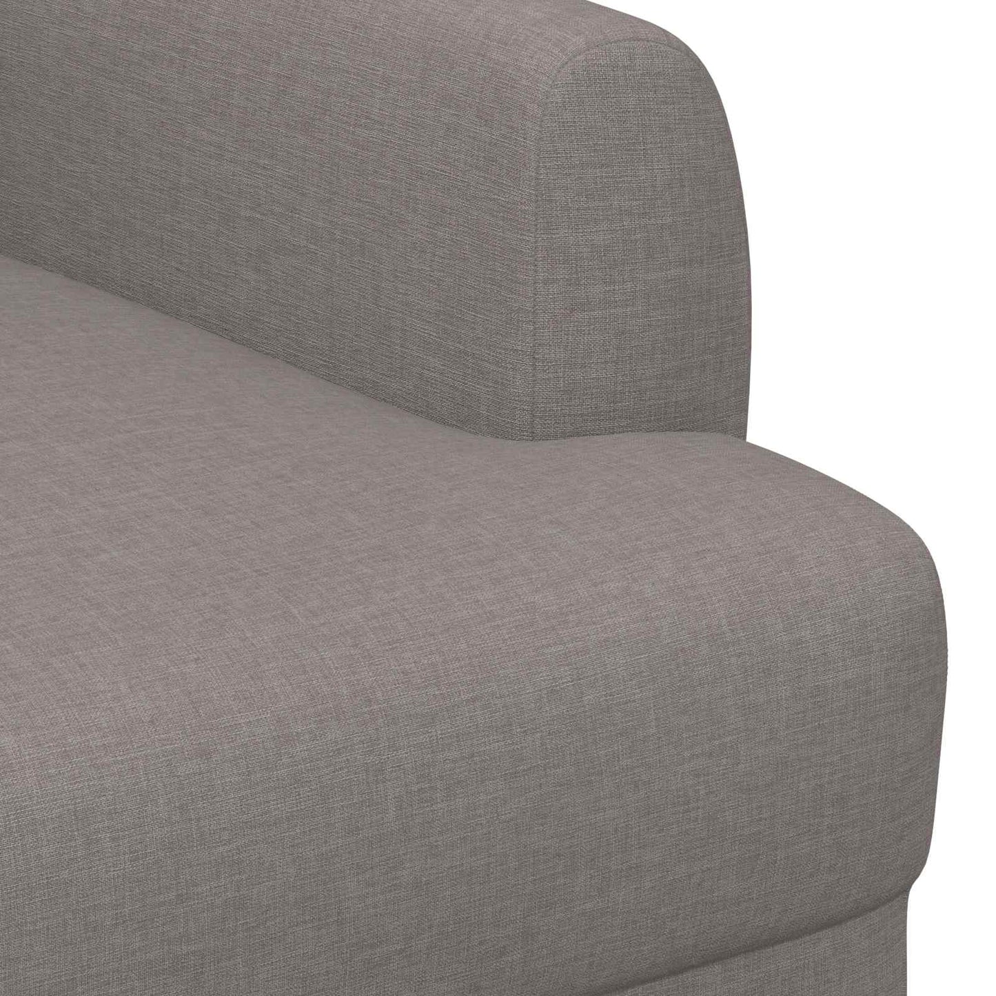 vidaXL Love seat με κουμπιά Taupe 116 x 67 x 80 εκ. Ύφασμα