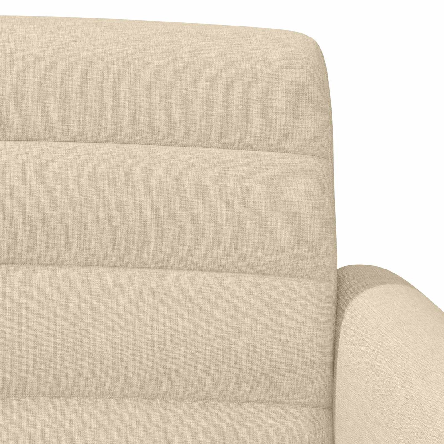 vidaXL Love seat με κουμπιά Κρεμ 116 x 67 x 80 εκ. Ύφασμα