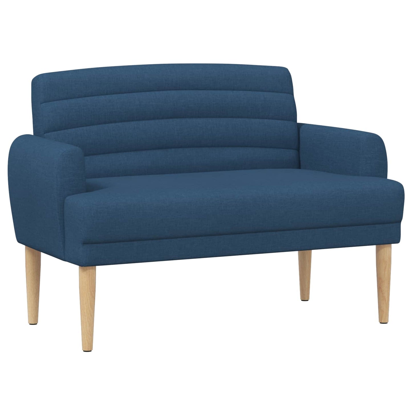 vidaXL Love seat με κουμπιά Μπλε 116 x 67 x 80 εκ. Ύφασμα
