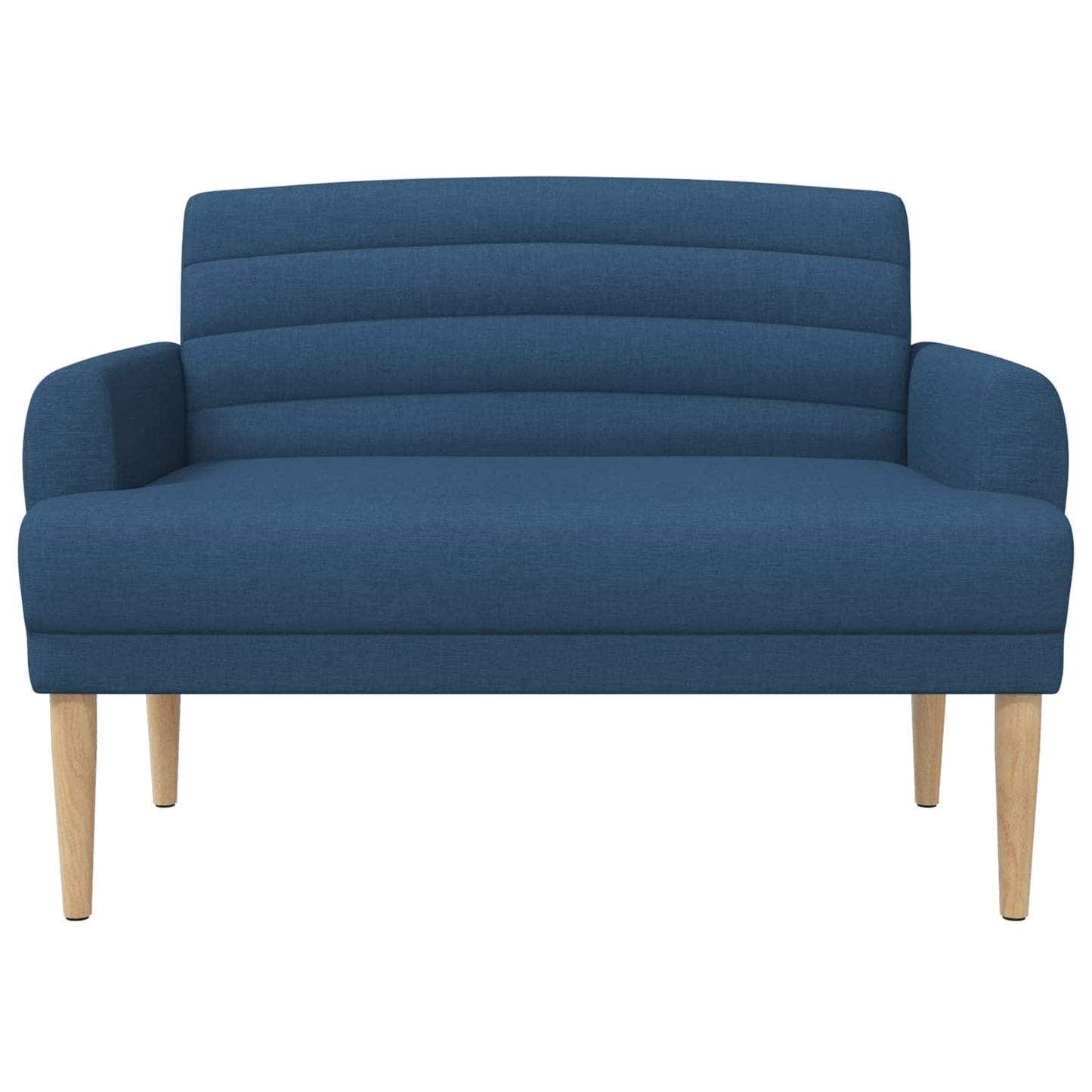 vidaXL Love seat με κουμπιά Μπλε 116 x 67 x 80 εκ. Ύφασμα