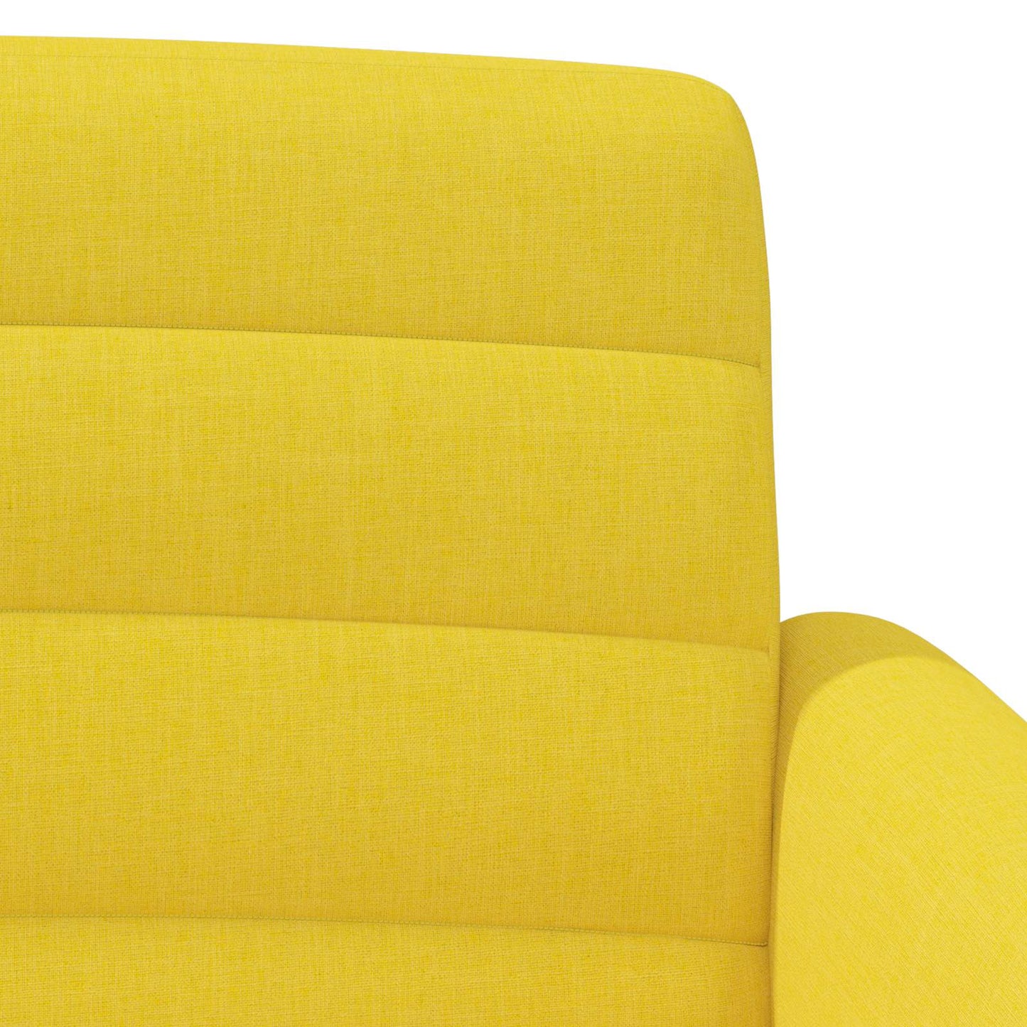 vidaXL Love seat με κουμπιά Απαλό Κίτρινο 116 x 67 x 80 εκ. Ύφασμα