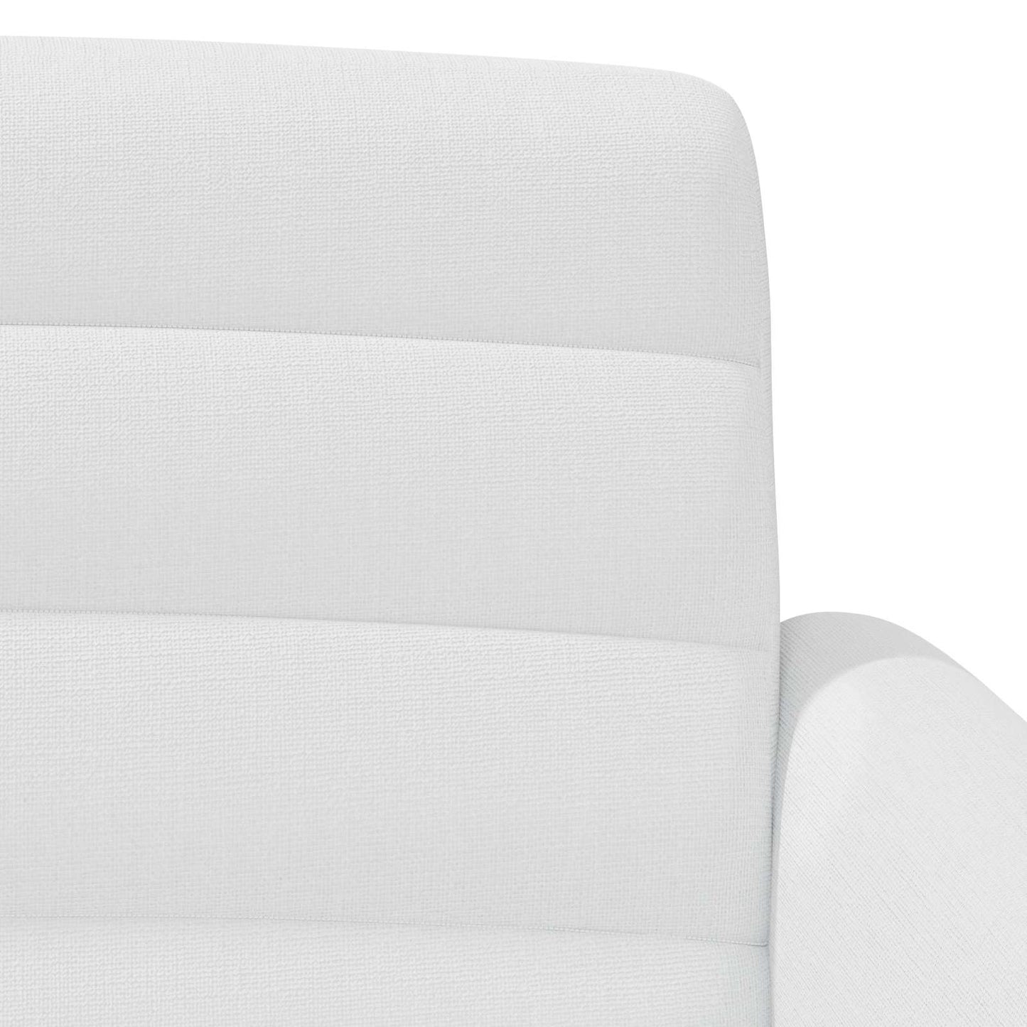 vidaXL Love seat με κουμπιά Λευκό 116 x 67 x 80 εκ. Ύφασμα
