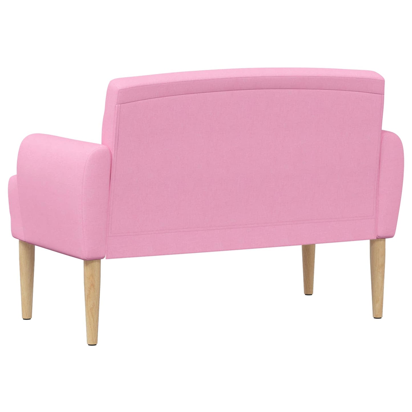 vidaXL Love seat με κουμπιά Ροζ 116 x 67 x 80 εκ. Ύφασμα