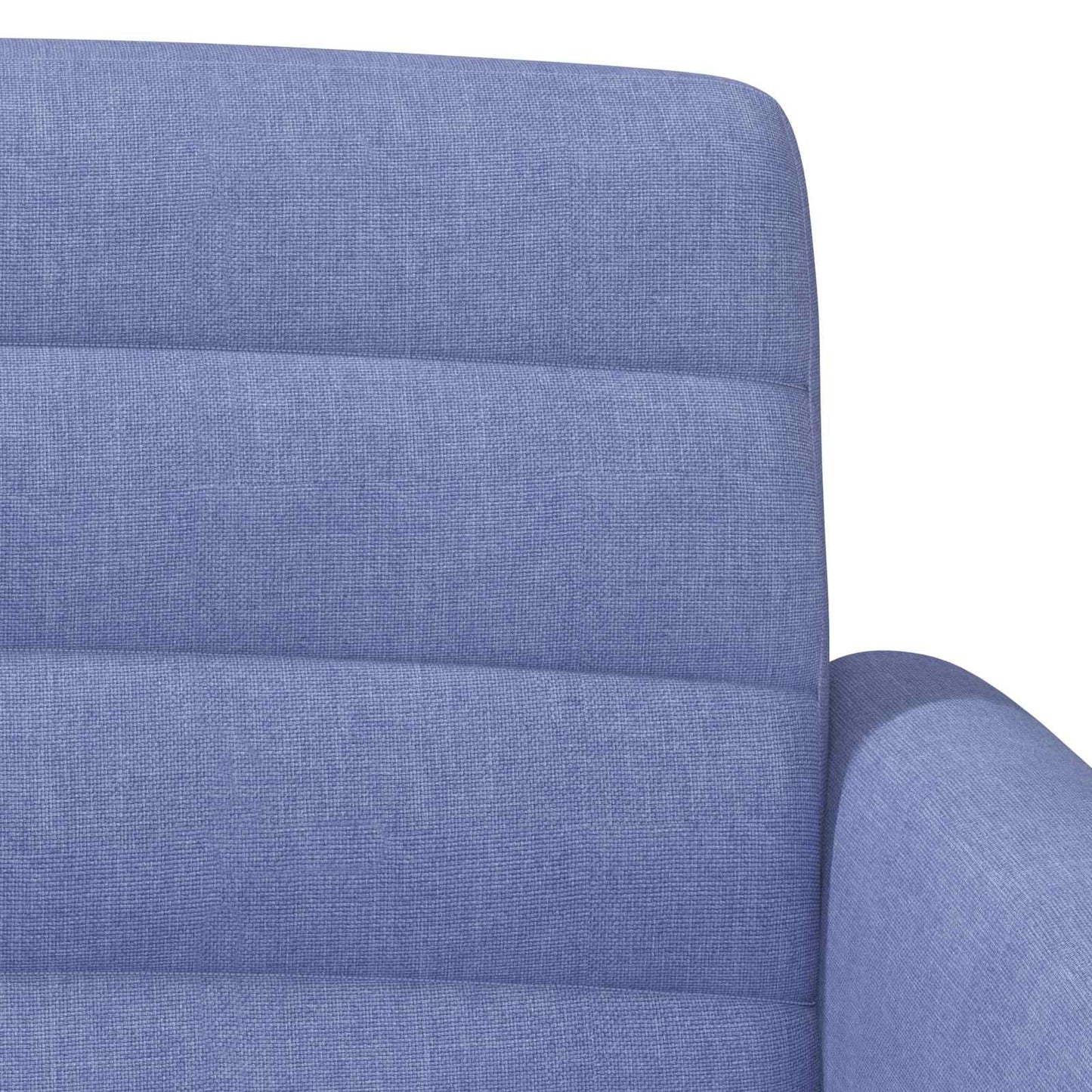 vidaXL Love seat με κουμπιά Μπλε τζην 116 x 67 x 80 εκ. Ύφασμα