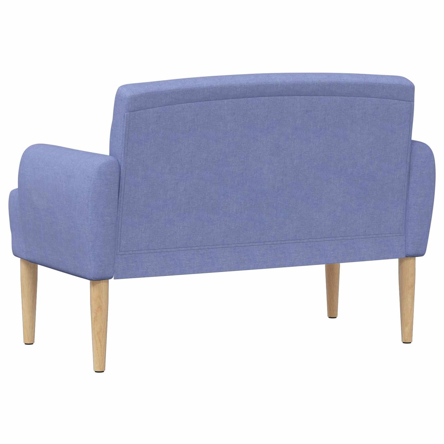 vidaXL Love seat με κουμπιά Μπλε τζην 116 x 67 x 80 εκ. Ύφασμα