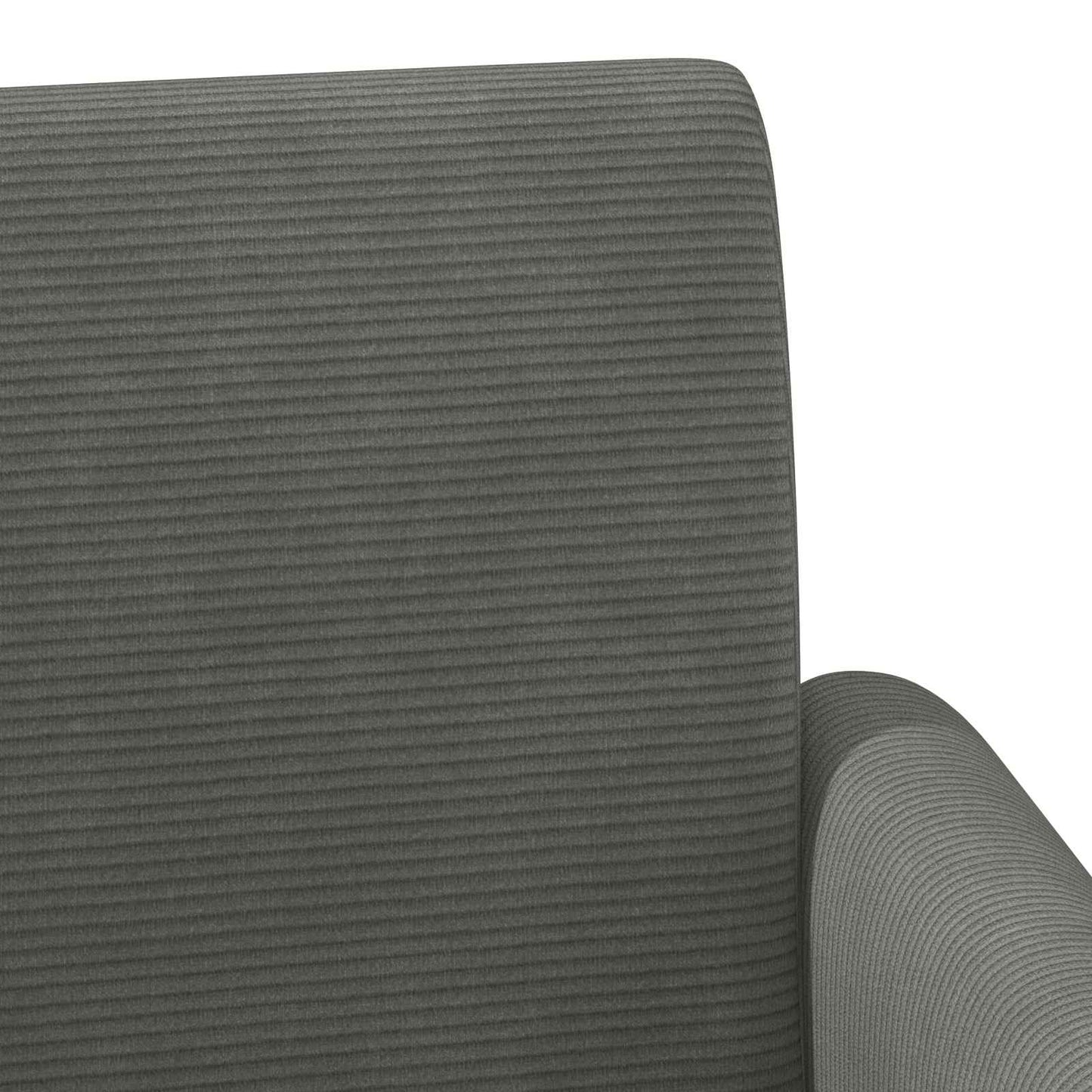 vidaXL Love seat με κουμπιά Σκούρο Γκρι 116 x 67 x 81 εκ